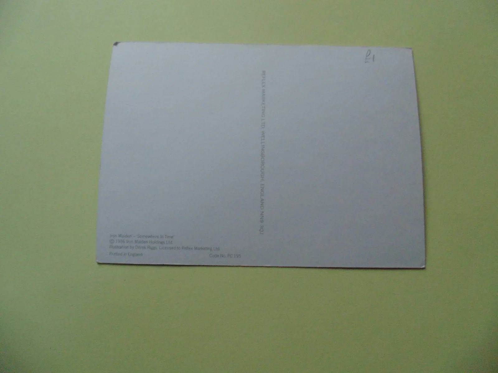 'Somewhere in Time', Iron Maiden Album promotion 1986, изображение 2