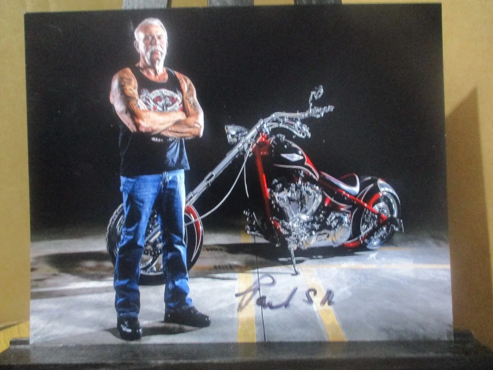 PAUL TEUTUL Sr — PAUL TEUTUL SR. AUTHENTIC AUTOGRAPHED/SIGNED 8X10 PHOTO-AMERICAN CHOPPER, image 2