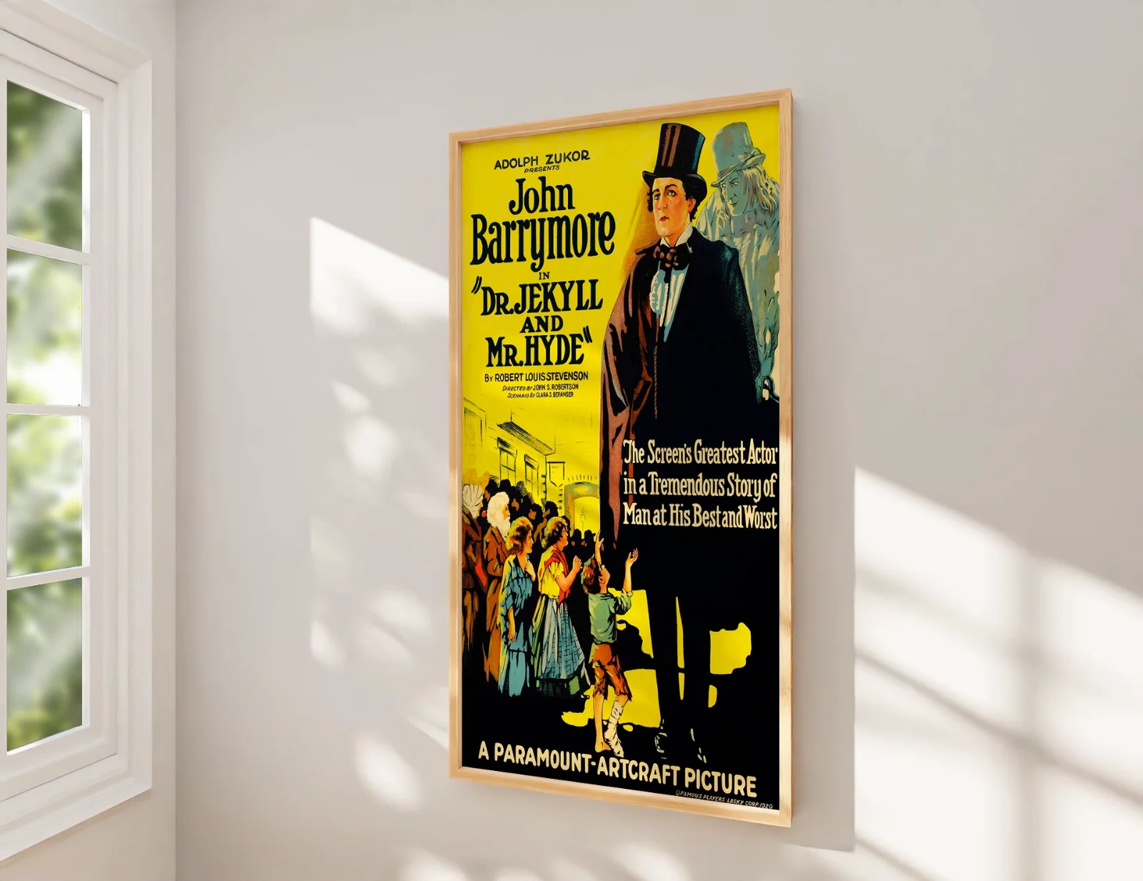 Dr. Jekyll and Mr. Hyde - 1920 Horror / Sci-fi 27.2" x 41" US One Sheet Poster, image 2