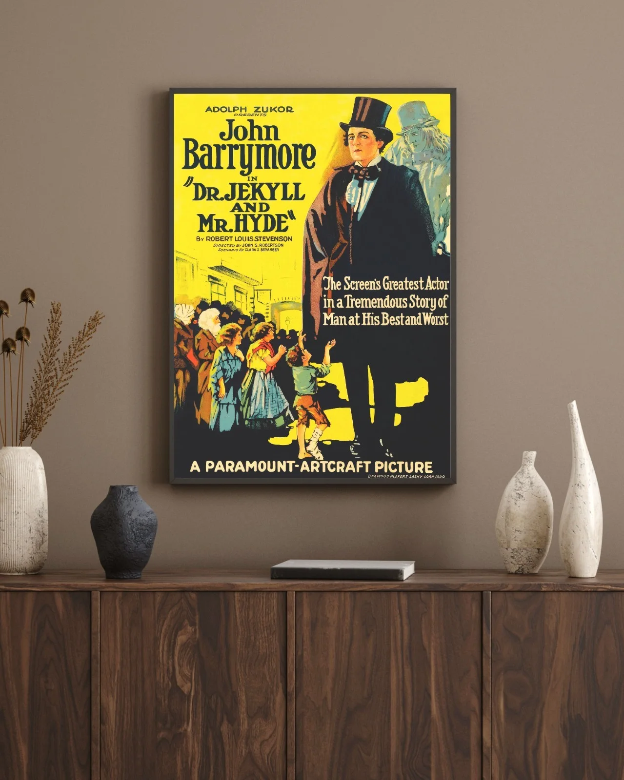 Dr. Jekyll and Mr. Hyde - 1920 Horror / Sci-fi 27.2" x 41" US One Sheet Poster, image 5