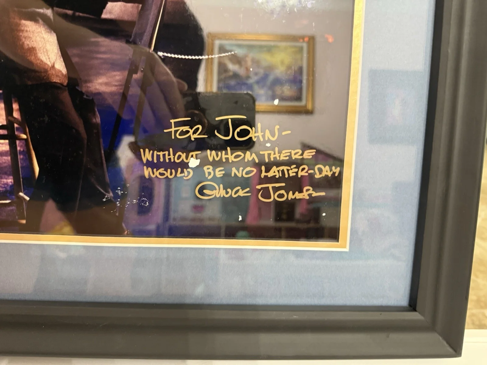 Chuck Jones Signed Warner Bros Framed Photo COA Autograph Display Read, image 2