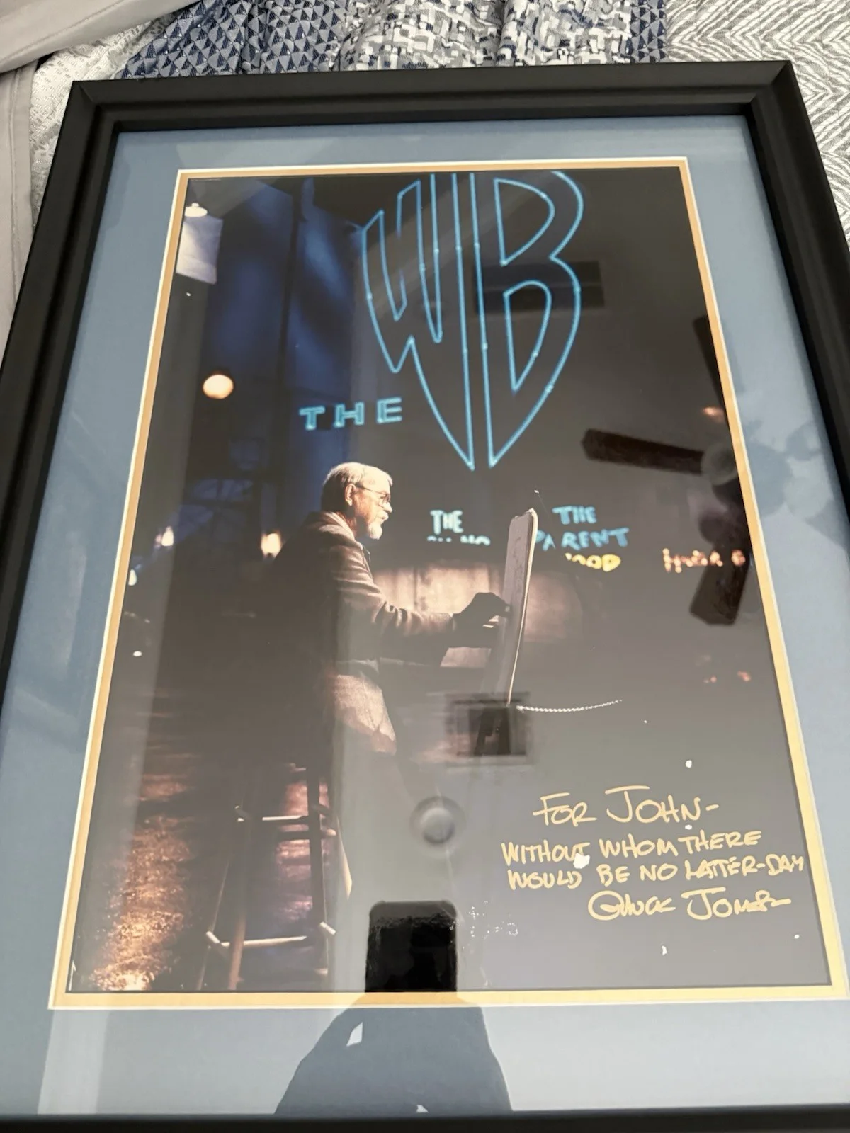 Chuck Jones Signed Warner Bros Framed Photo COA Autograph Display Read, image 5