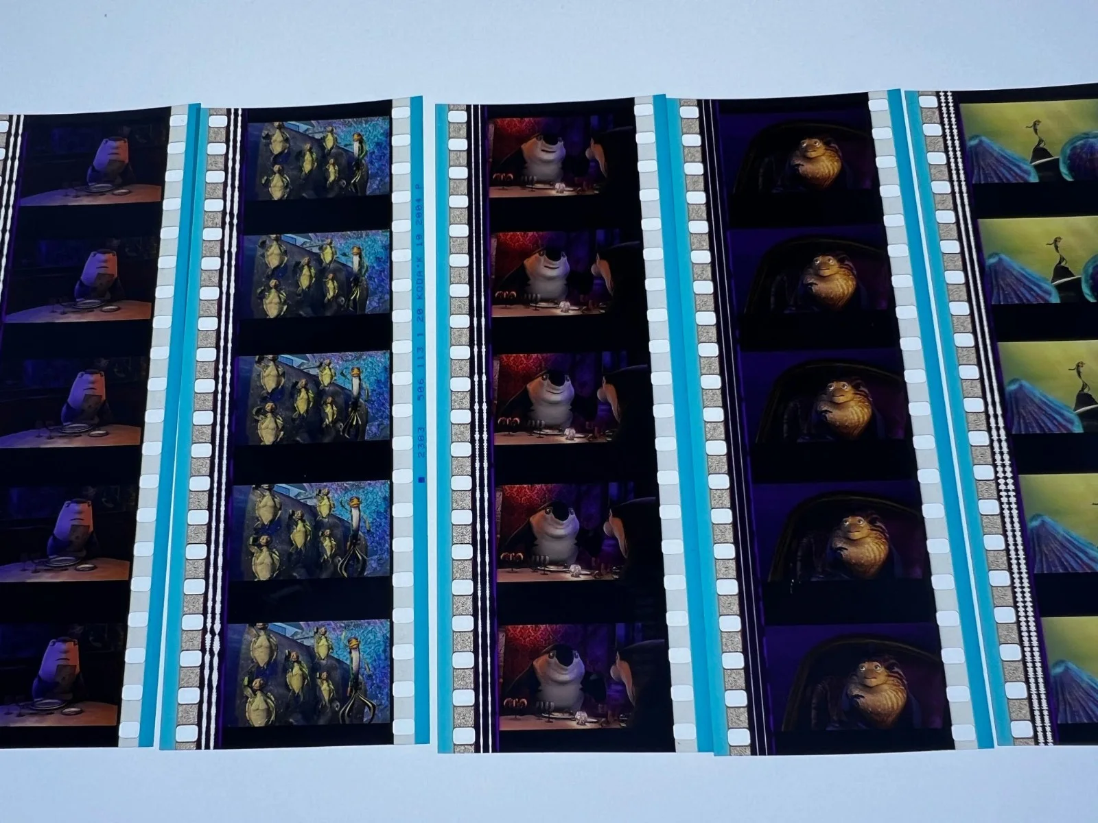 Shark Tale 35mm Film Cells Strips - 5 Strips of 5 Cells FREE P&P, изображение 2