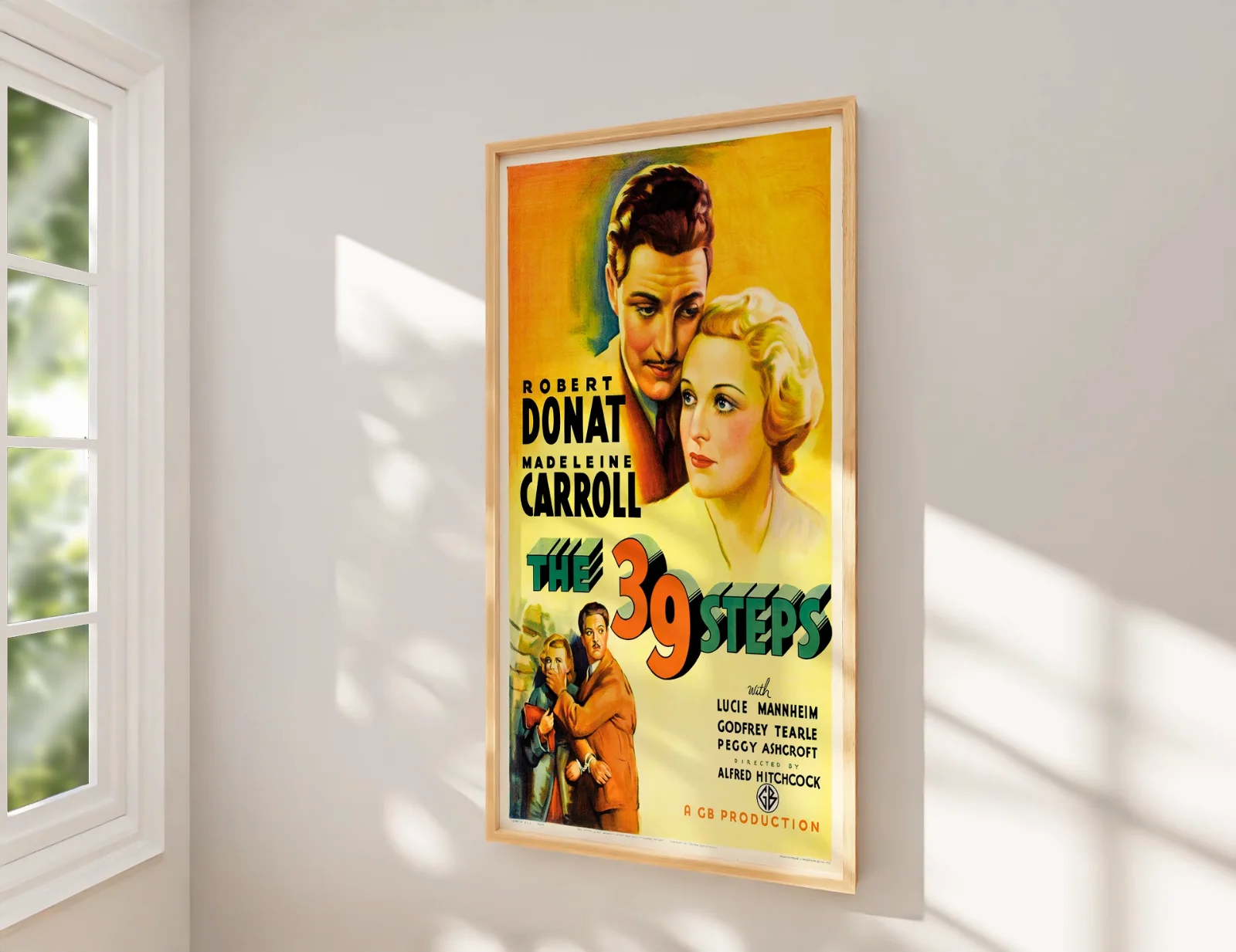 The 39 Steps - 1935 Hitchcock Thriller 27.2" x 41" US One Sheet Poster, image 2