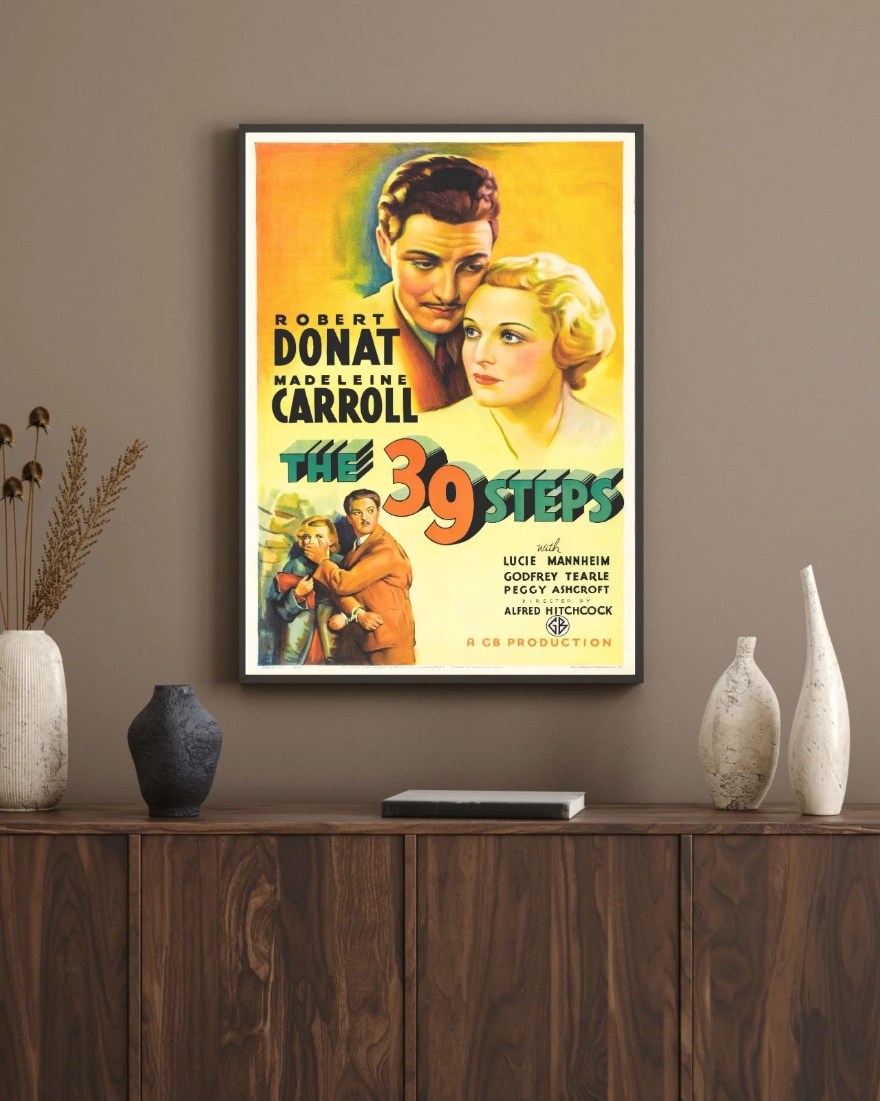 The 39 Steps - 1935 Hitchcock Thriller 27.2" x 41" US One Sheet Poster, image 4