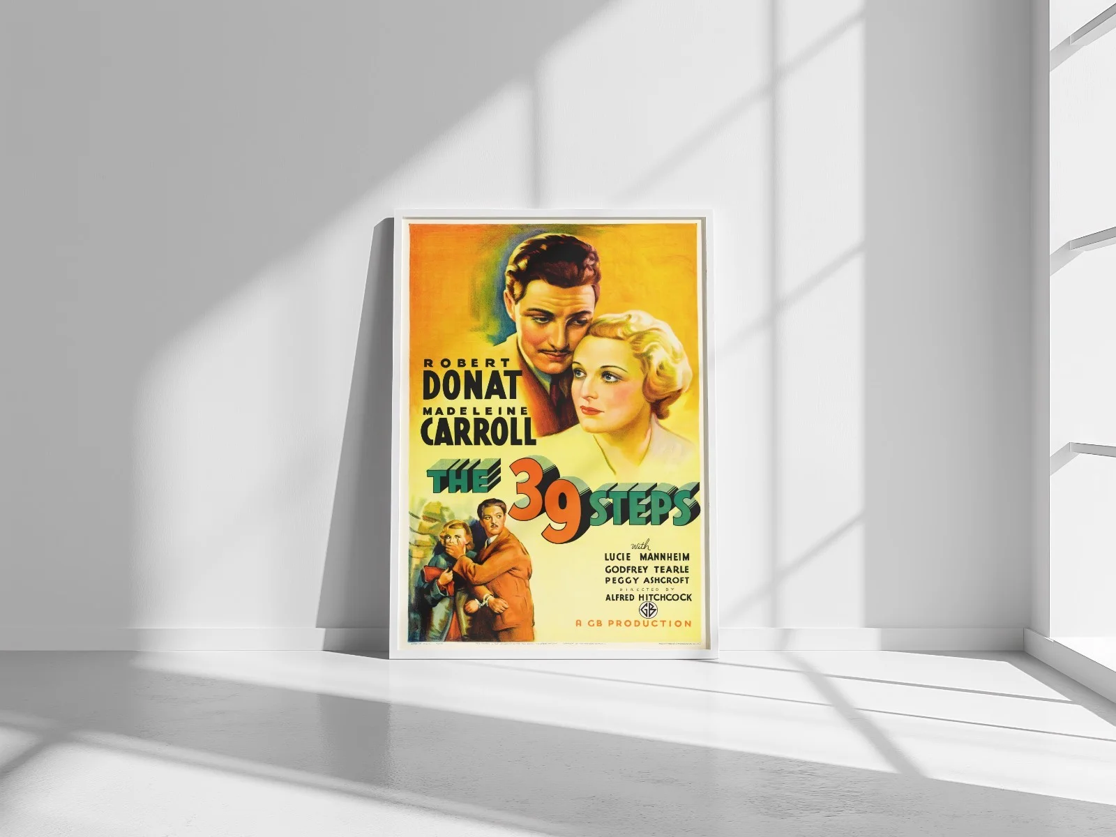 The 39 Steps - 1935 Hitchcock Thriller 27.2" x 41" US One Sheet Poster, image 5