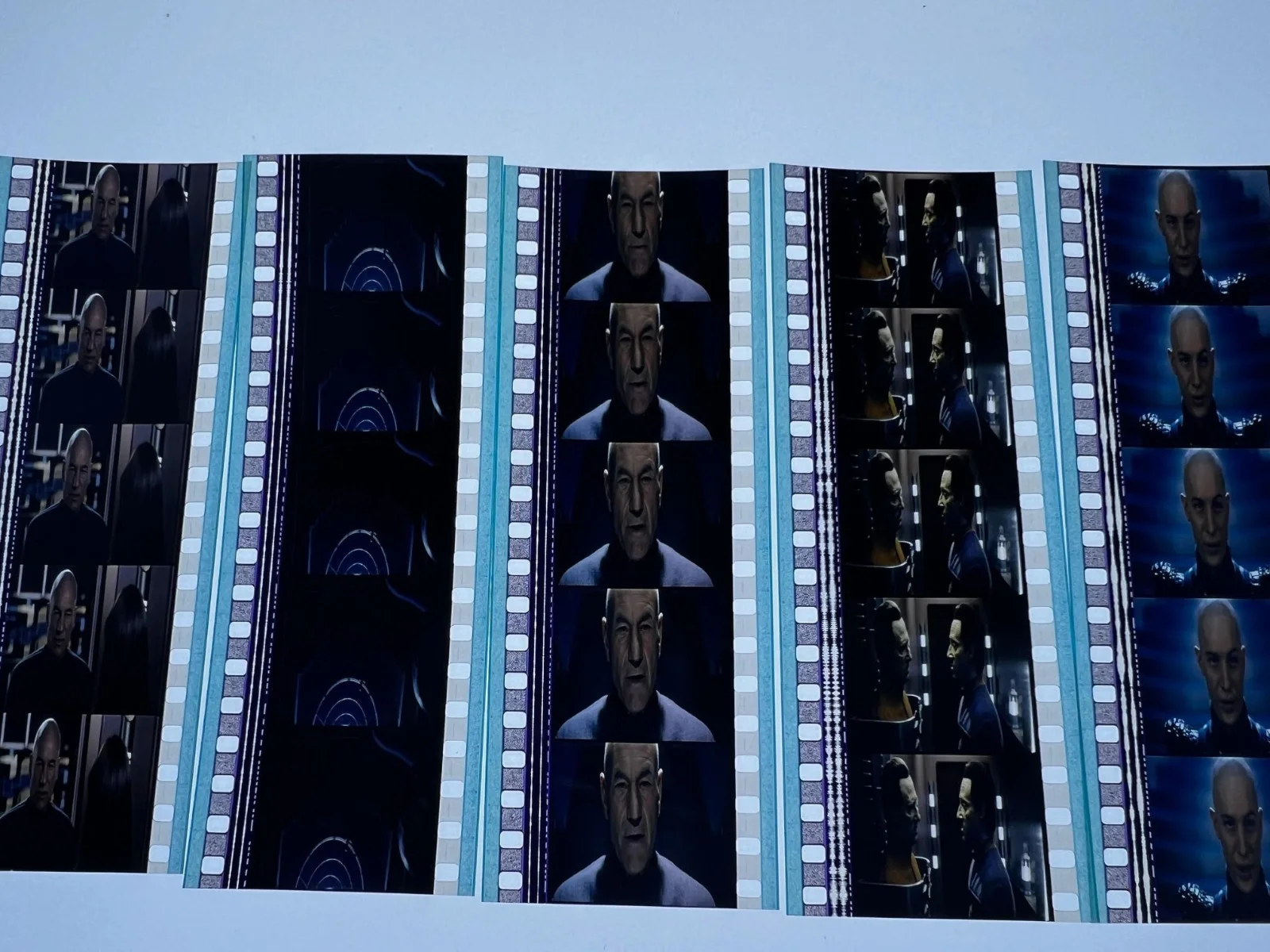 Star Trek Nemesis 35mm Film Cells Strips - 5 Strips of 5 Cells FREE P&P, изображение 2