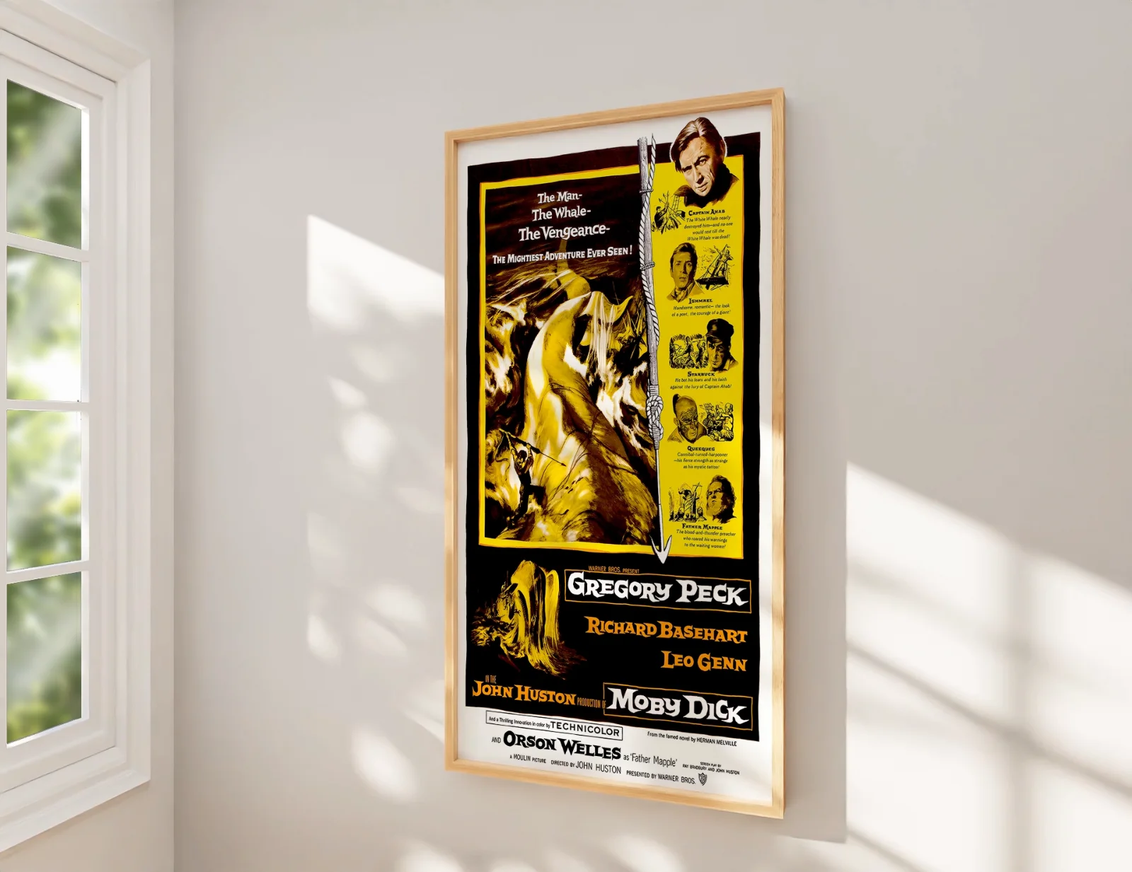 Moby Dick - 1956 Adventure / Drama 27.2" x 41" US One Sheet Poster, изображение 2