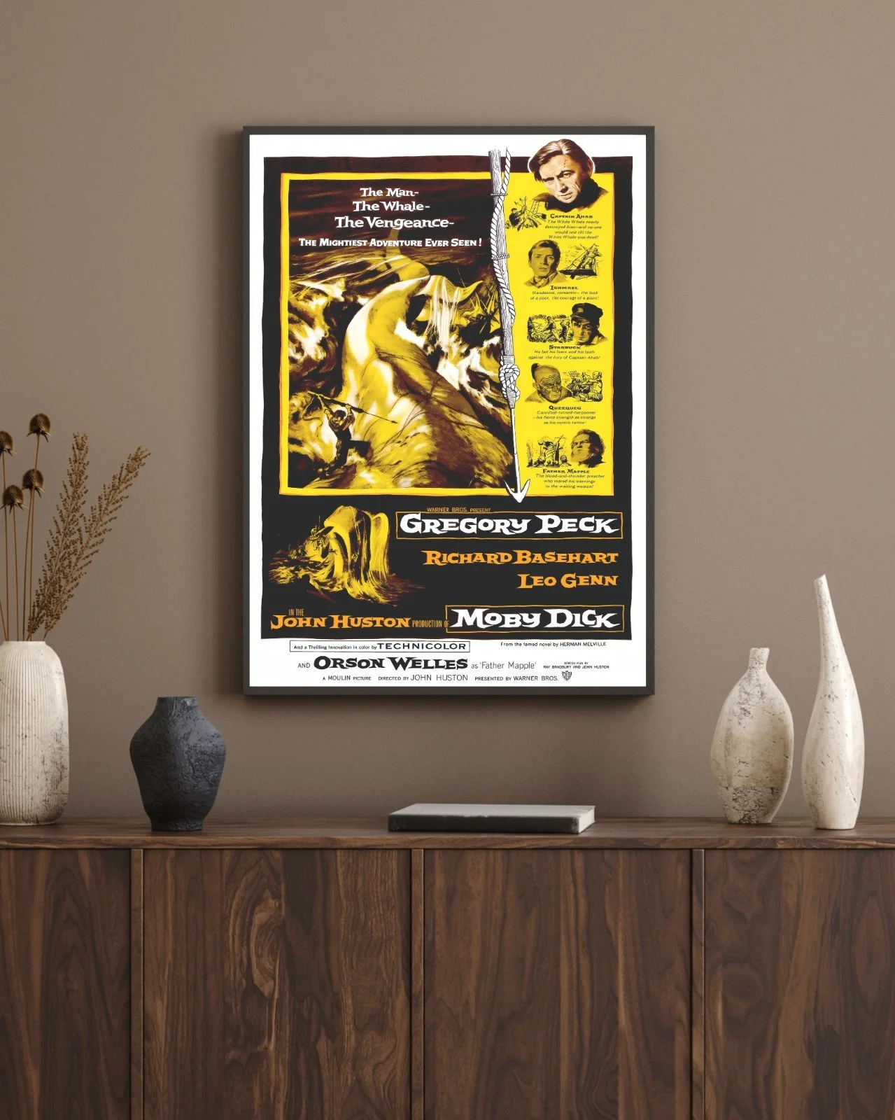 Moby Dick - 1956 Adventure / Drama 27.2" x 41" US One Sheet Poster, изображение 5