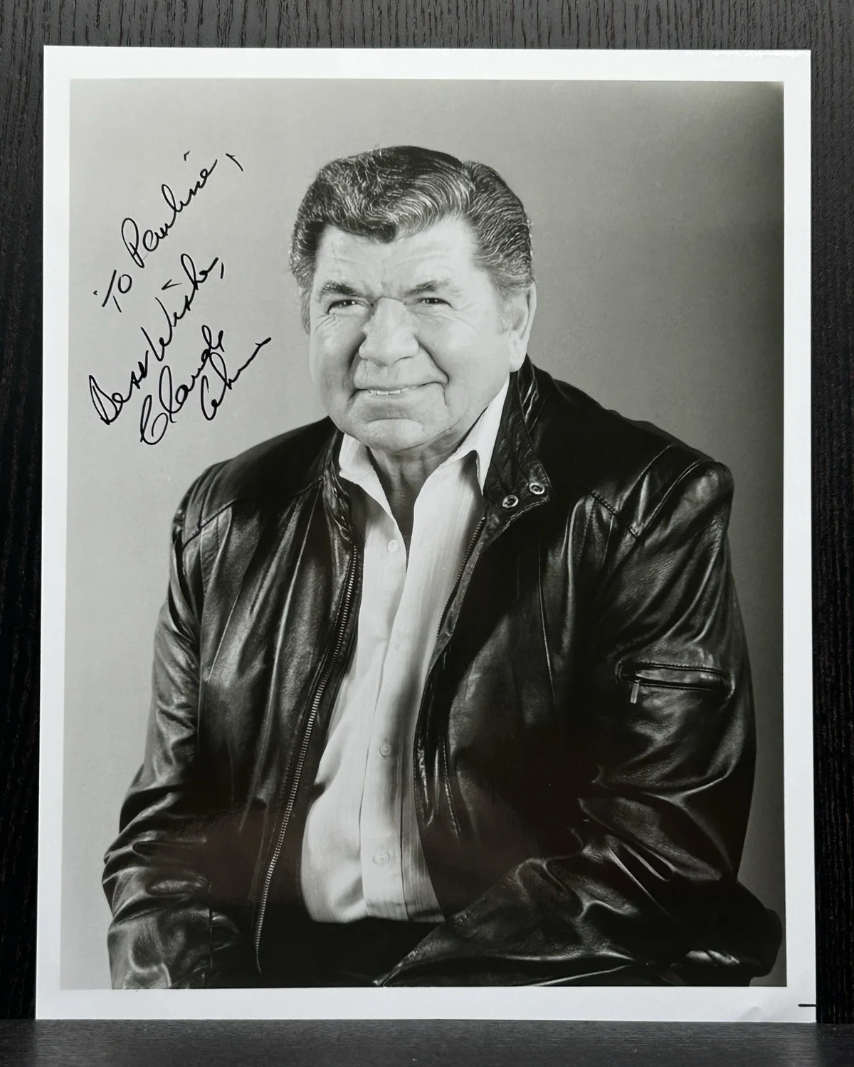 Claude Akins — CLAUDE AKINS HAND SIGNED 8x10 PHOTO Original Autograph JSA COA B.J. and the Bear, image 2