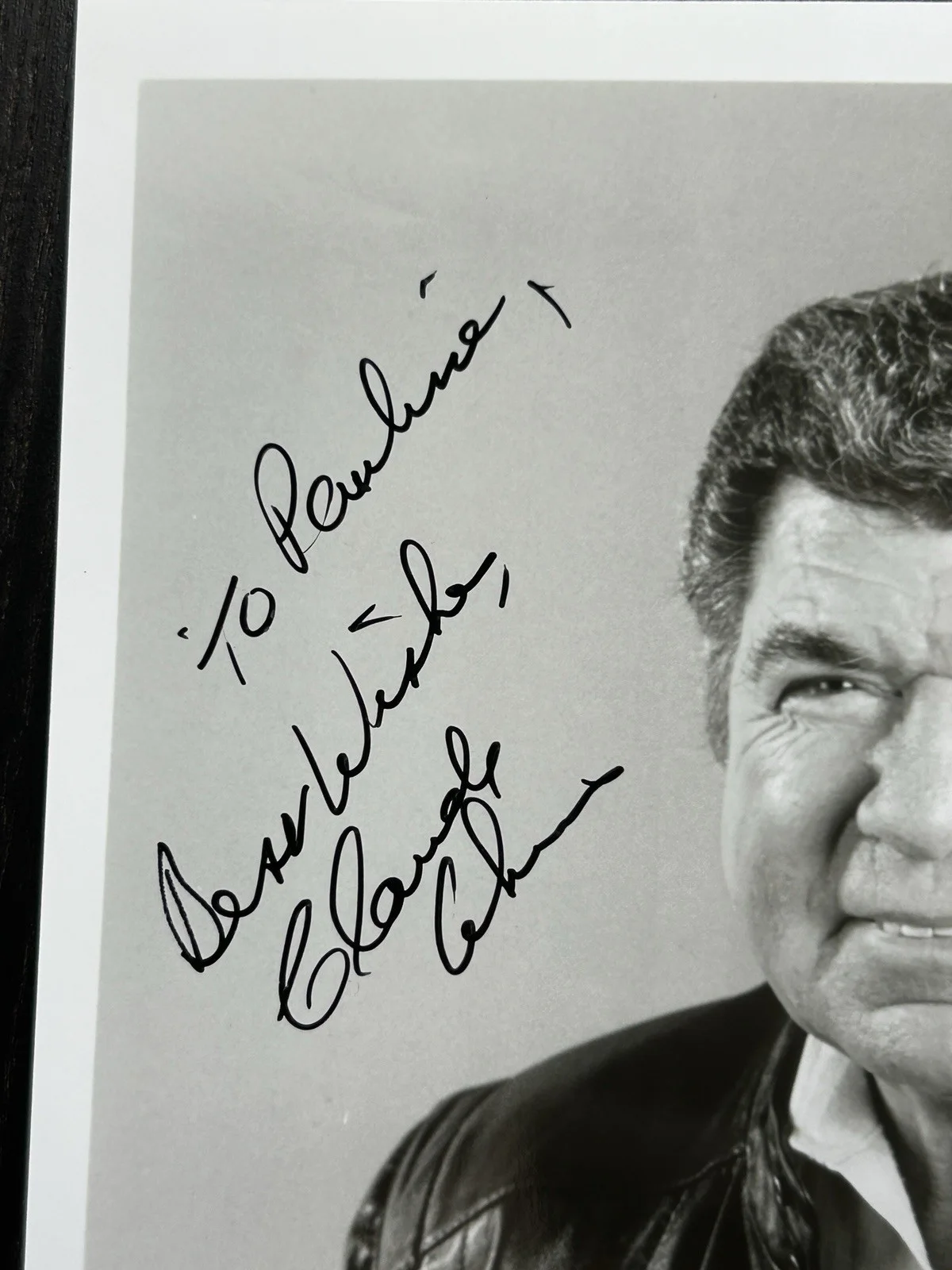 Claude Akins — CLAUDE AKINS HAND SIGNED 8x10 PHOTO Original Autograph JSA COA B.J. and the Bear, image 3
