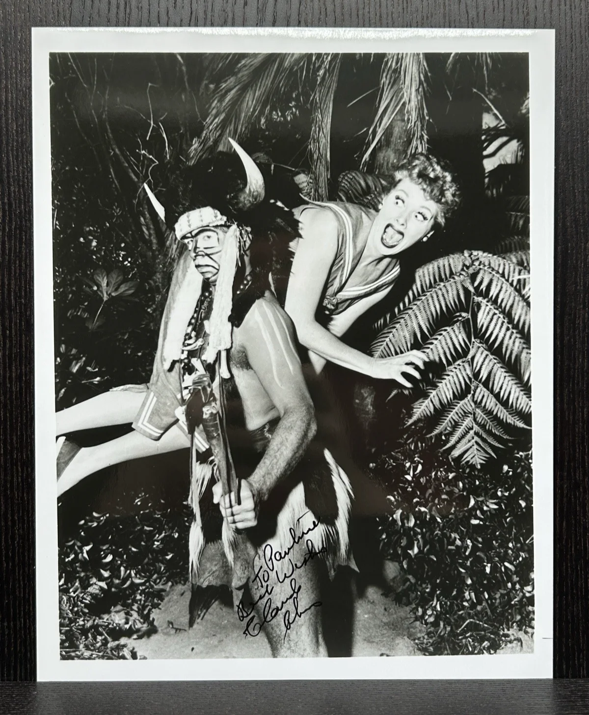 Claude Akins — CLAUDE AKINS SIGNED 8x10 "I LOVE LUCY" PHOTO Original Authentic Autograph JSA, изображение 2