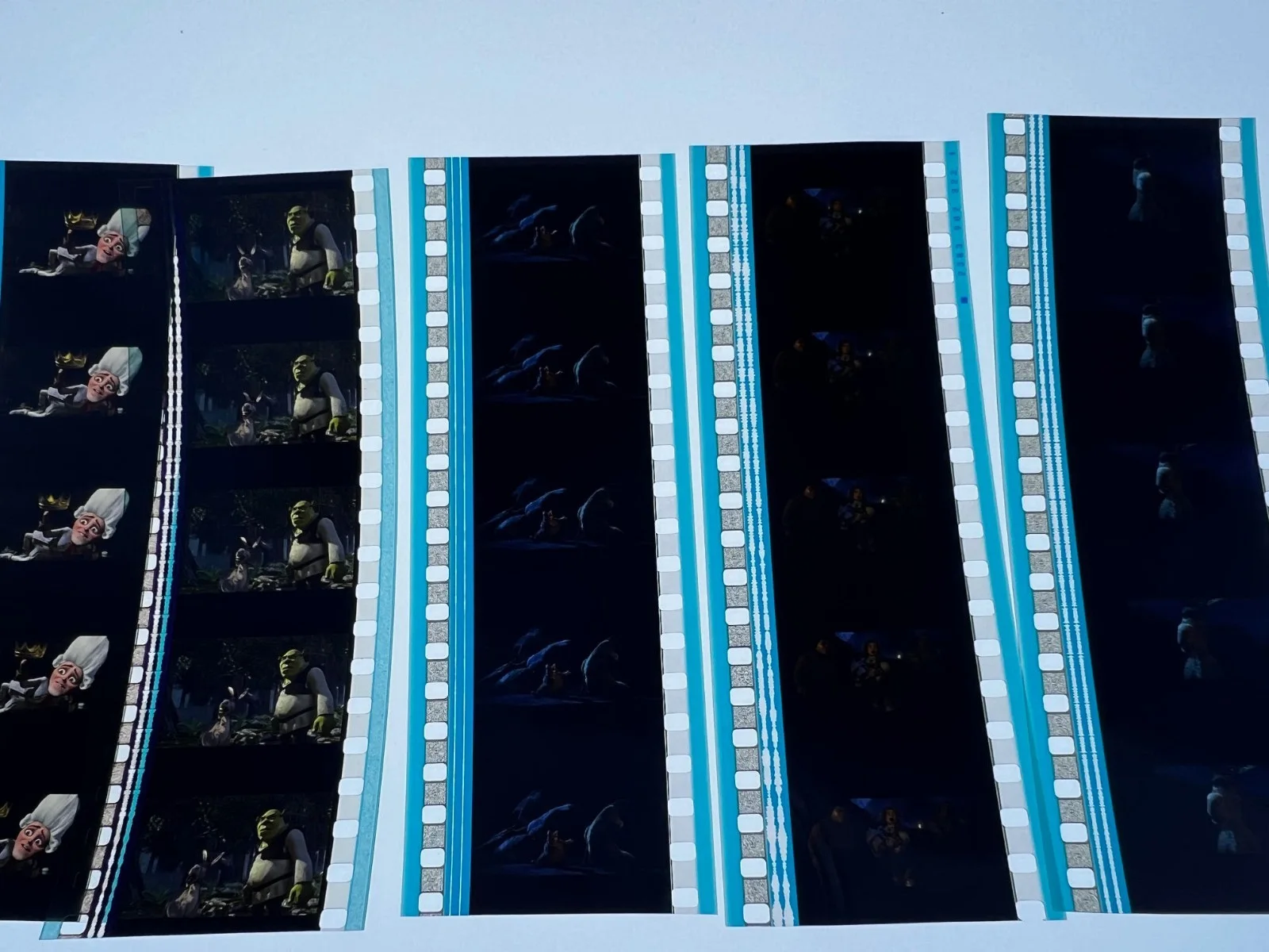 Shrek Forever After 35mm Film Cells Strips - 5 Strips of 5 Cells FREE P&P, изображение 2