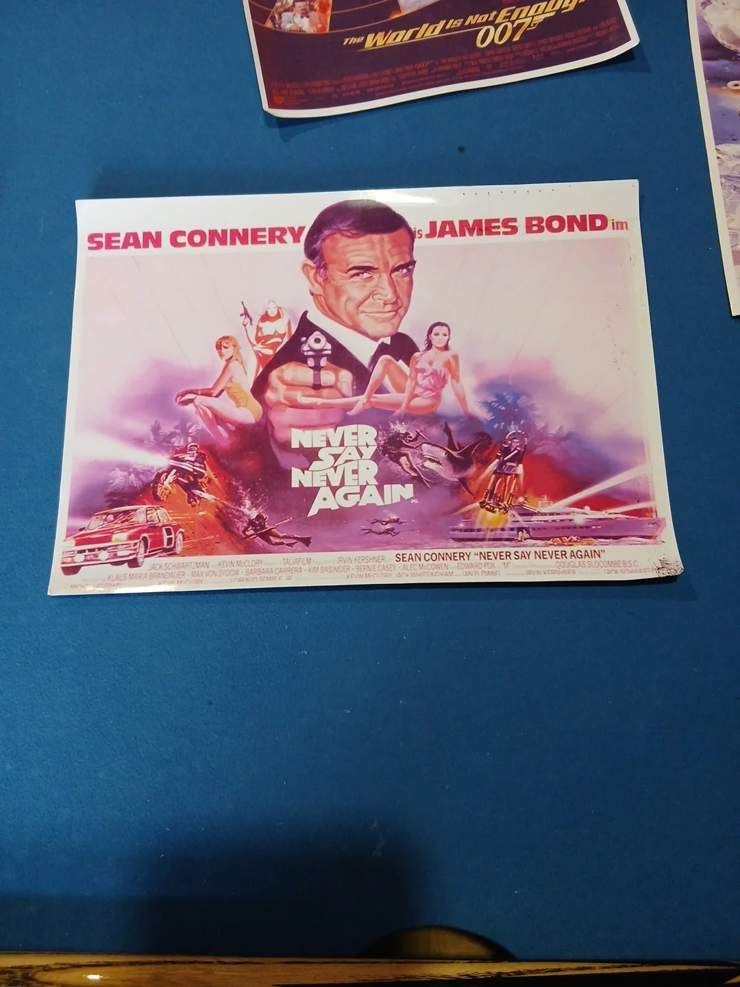 Bundle X7 James Bond Posters.golden Eye Licence To Kill Never Say Never Again., image 2