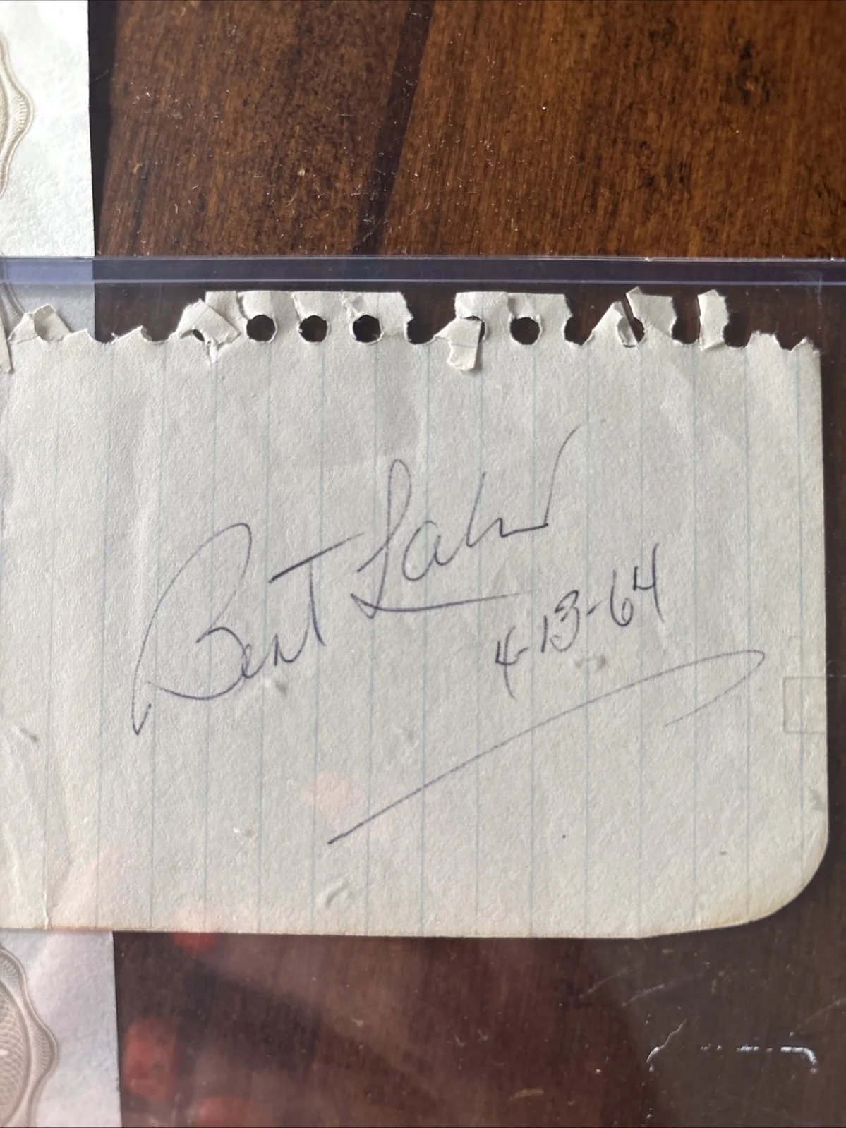 Bert Lahr — bert lahr autograph “Wizard Of Oz”, image 2