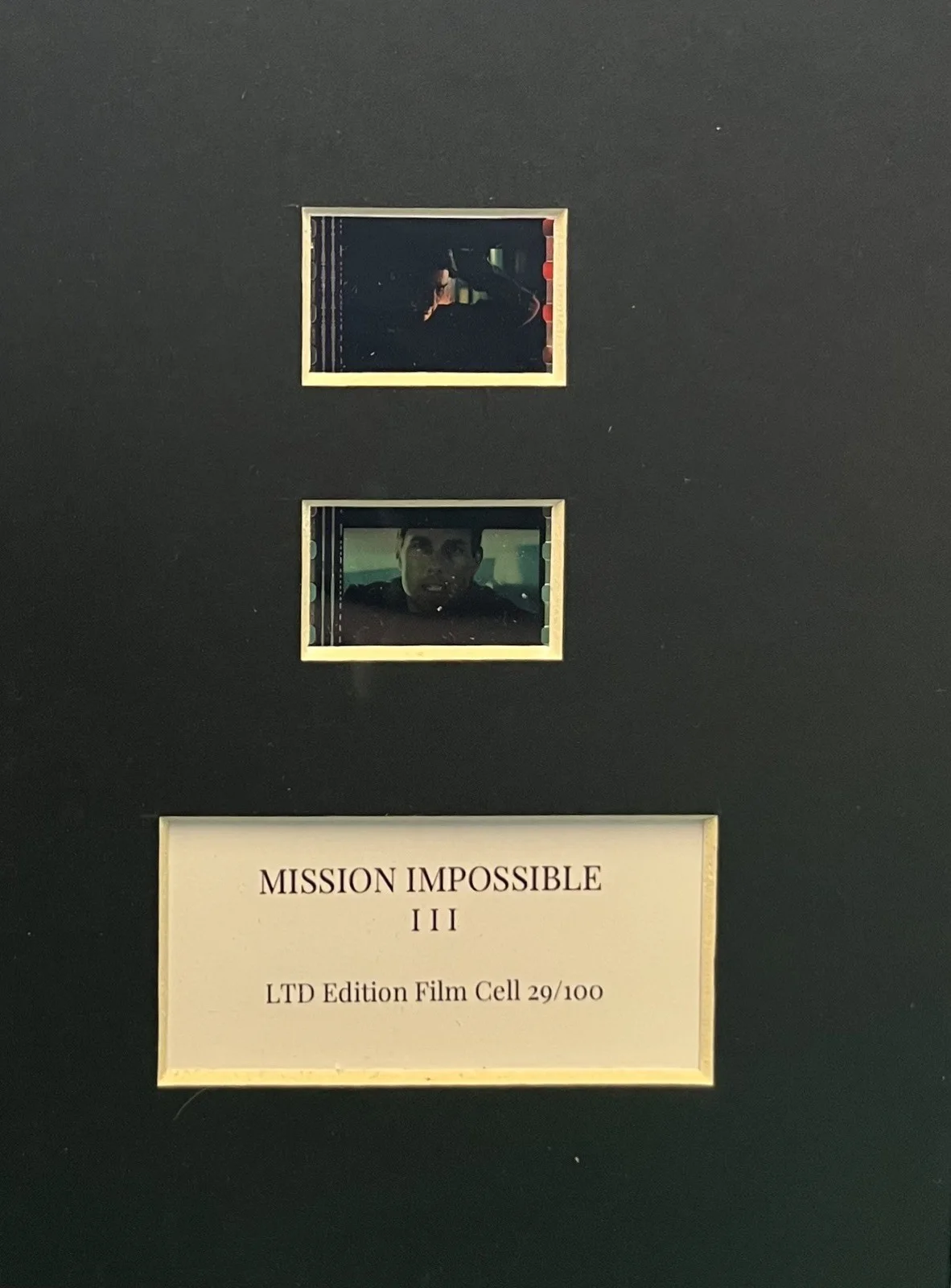 MISSION IMPOSSIBLE 3. 35mm Film Cell Mounted Display, image 3