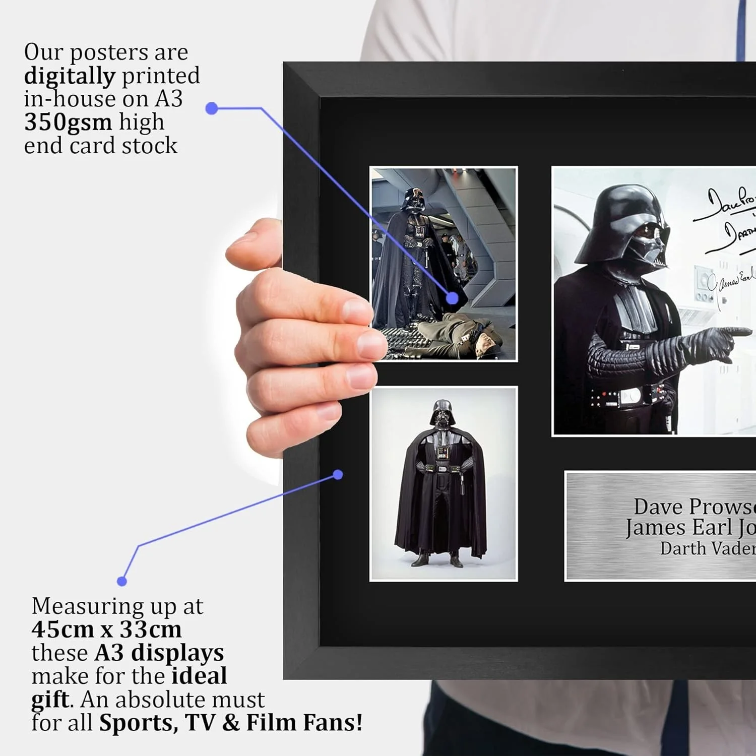Dave Prowse — Dave Prowse & James Earl Jones Autograph Display, image 5