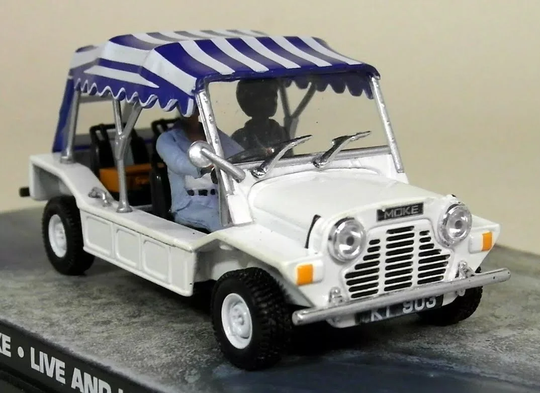 JAMES BOND 007 LIVE & LET DIE CAR CHASE MOVIE FILM SCENE DIORAMA 1:43 SCALE, изображение 3