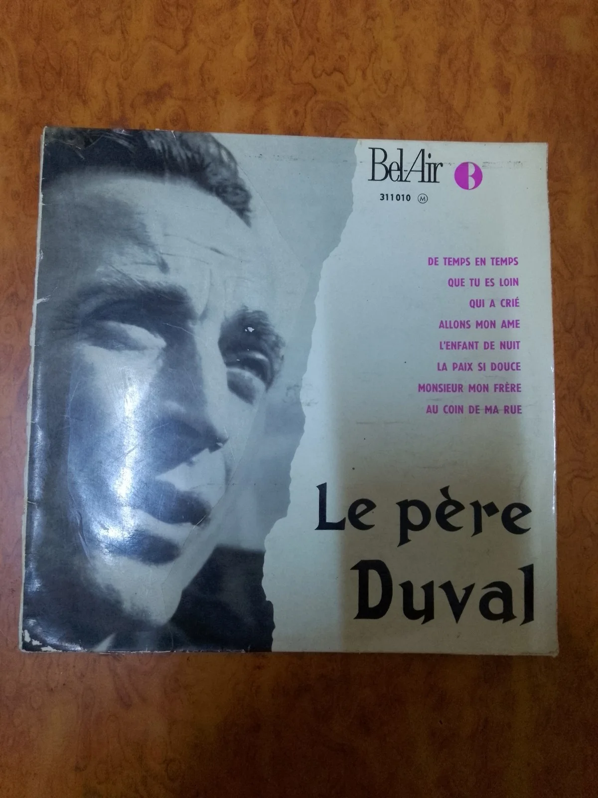 HAND SIGNED Le Père Duval Vinyl LP - Authentic Autograph & Inscription - French, image 2