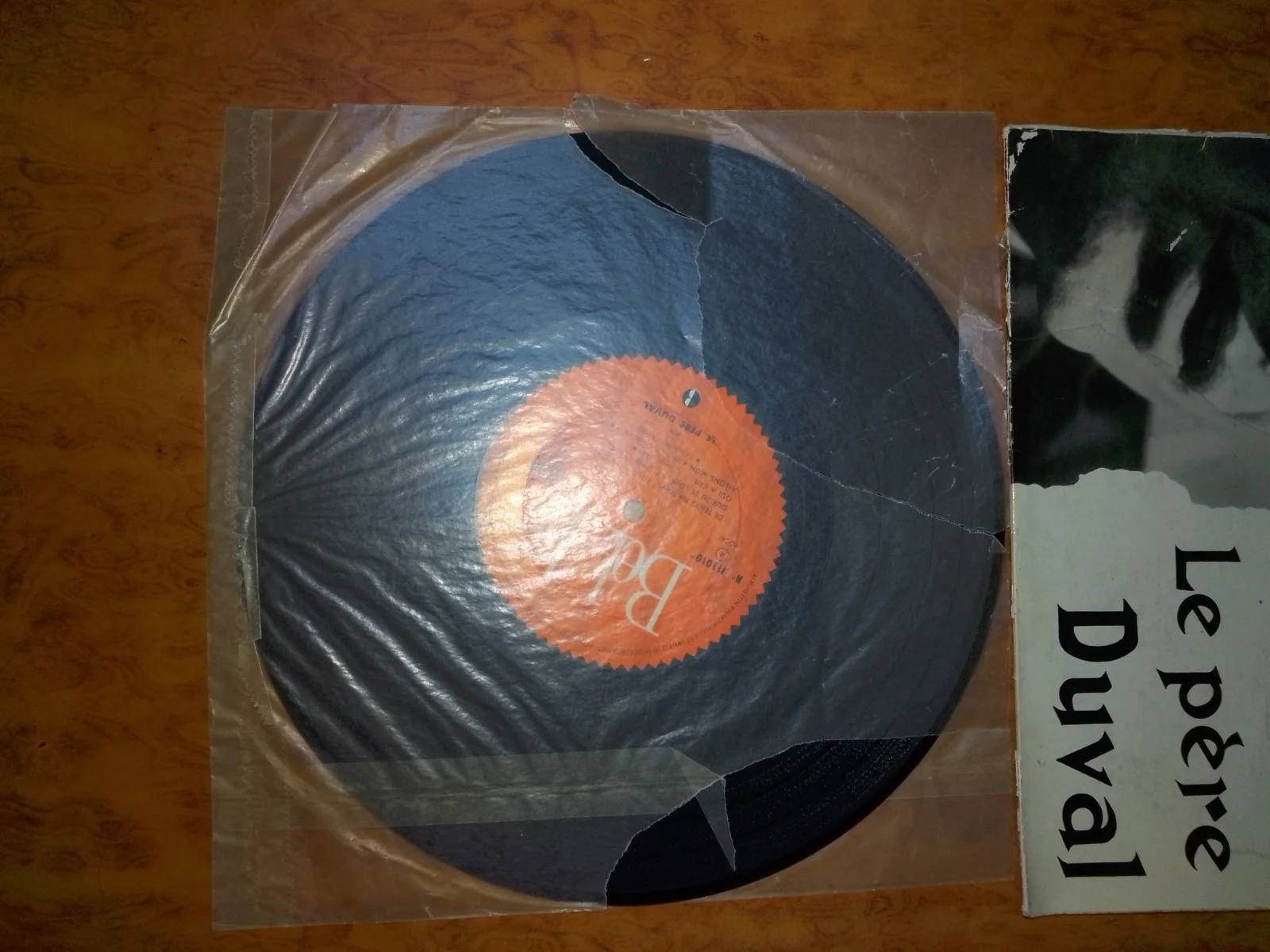 HAND SIGNED Le Père Duval Vinyl LP - Authentic Autograph & Inscription - French, image 4