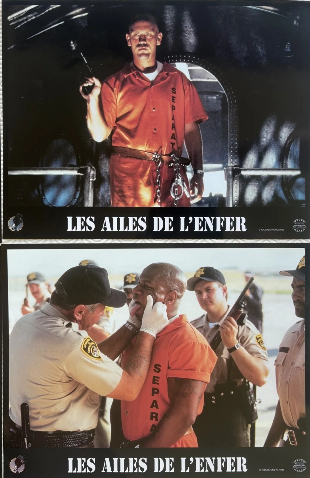 Con Air set of 9 Original 1997 French Lobby Cards with envelope Nicolas Cage, изображение 5