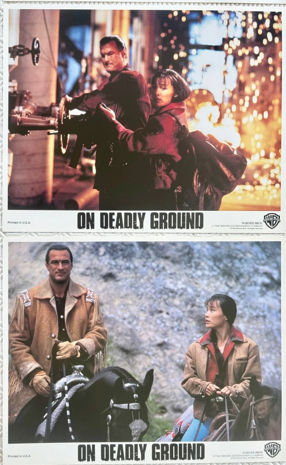On Deadly Ground set of 8 Original 1994 FOH Lobby Cards Steven Seagal, изображение 2