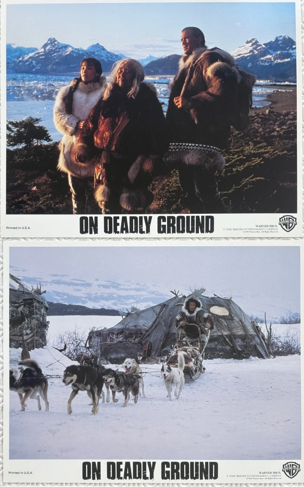 On Deadly Ground set of 8 Original 1994 FOH Lobby Cards Steven Seagal, изображение 3