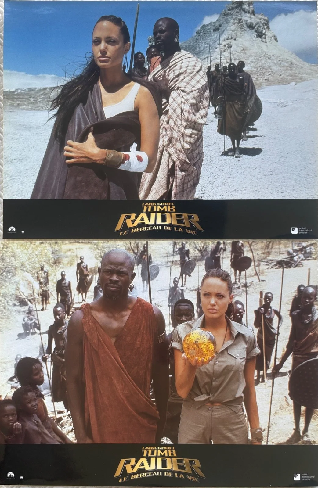 Lara Croft Tomb Raider set of 12 Original 2003 French Lobby Cards with envelope, изображение 3