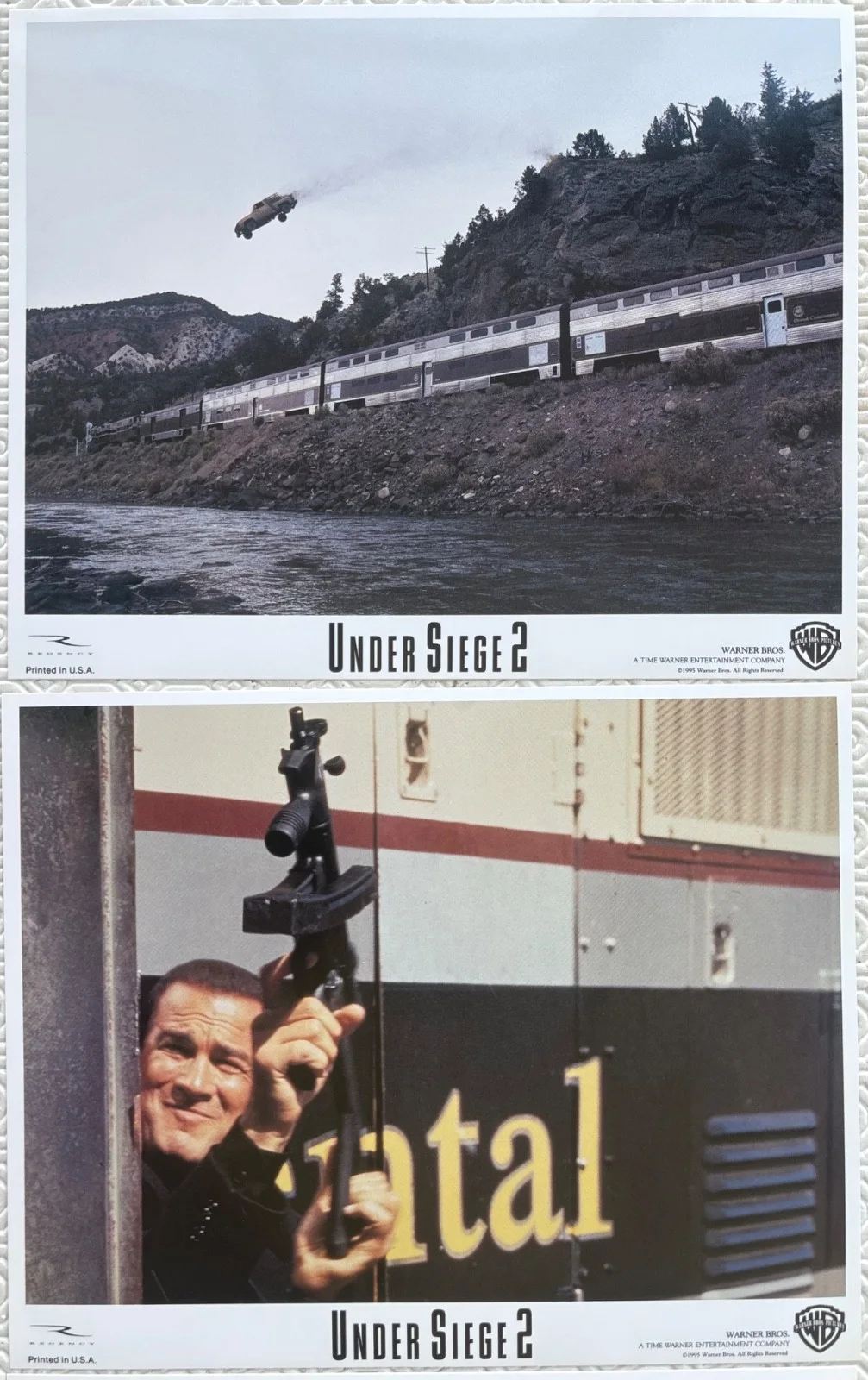 Under Siege 2 set of 8 Original 1995 FOH Lobby Cards Steven Seagal, изображение 3