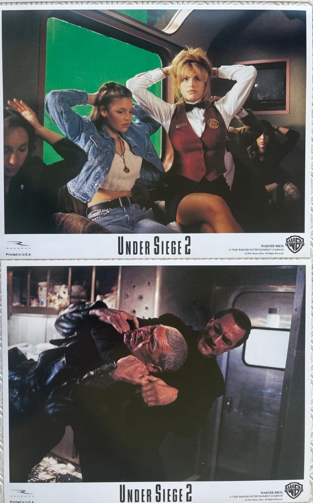 Under Siege 2 set of 8 Original 1995 FOH Lobby Cards Steven Seagal, изображение 4