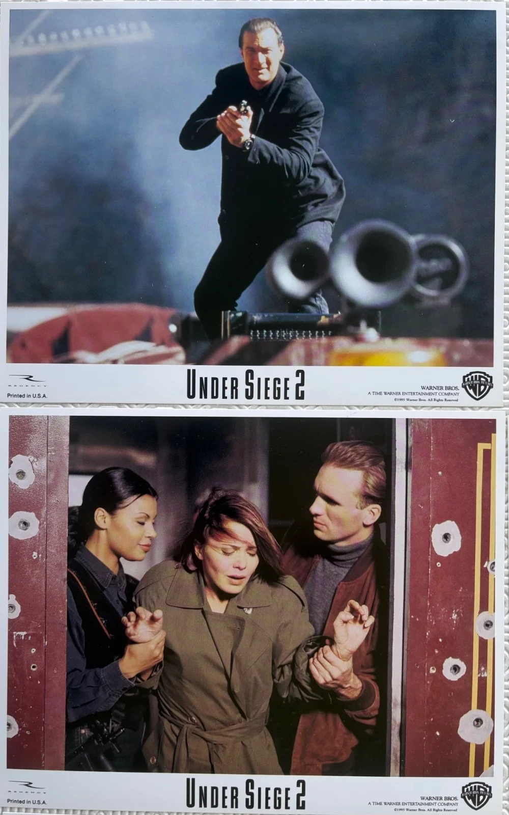 Under Siege 2 set of 8 Original 1995 FOH Lobby Cards Steven Seagal, изображение 5
