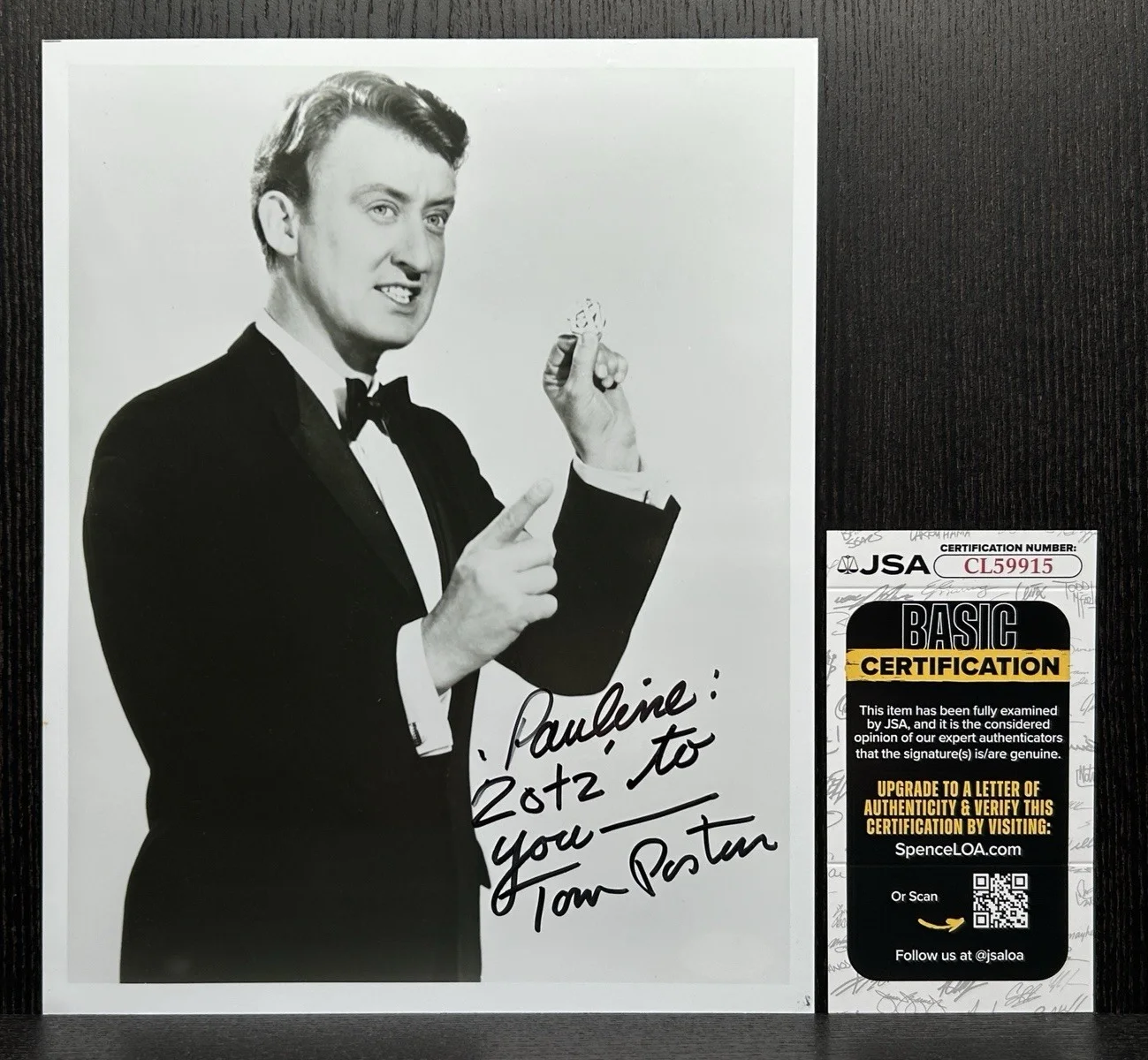Tom Poston — TOM POSTON SIGNED 8x10 PHOTO Original Autograph JSA COA Newhart, Murphy Brown