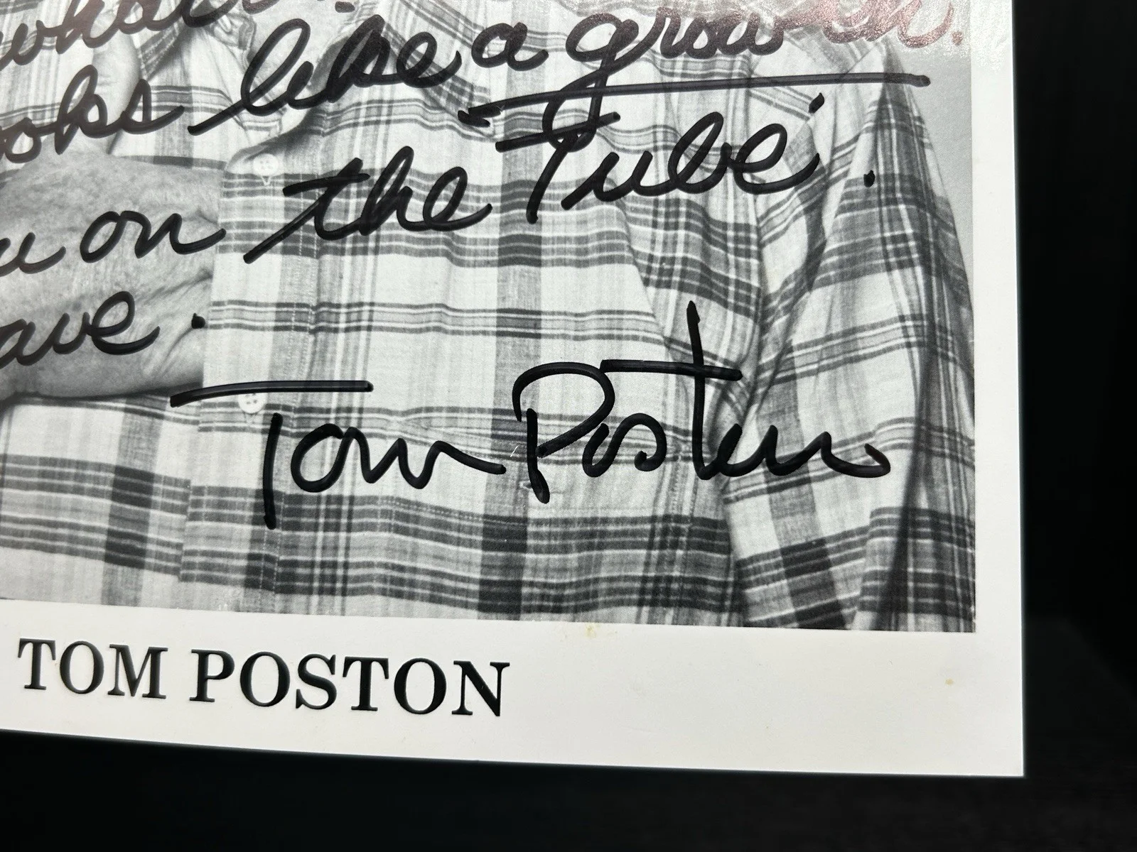 Tom Poston — TOM POSTON SIGNED 8x10 PHOTO, NOTE & ENVELOPE Original Autograph JSA COA Newhart, image 4