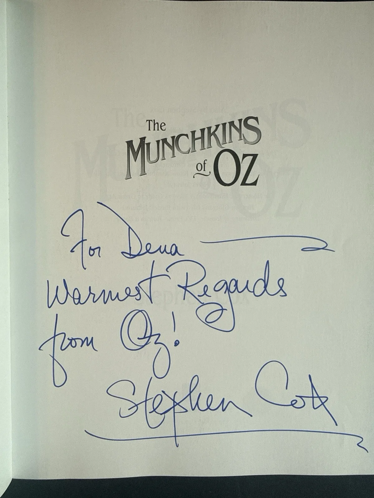 SIGNED Munchkins of Oz 1st Ed Raabe Maren Slover Pellegrini + More 6 Sigs, изображение 2