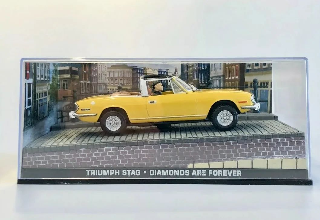 JAMES BOND 007 DIAMONDS ARE FOREVER CAR CHASE SCENE DISPLAY DIORAMA 1:43 SCALE, изображение 5
