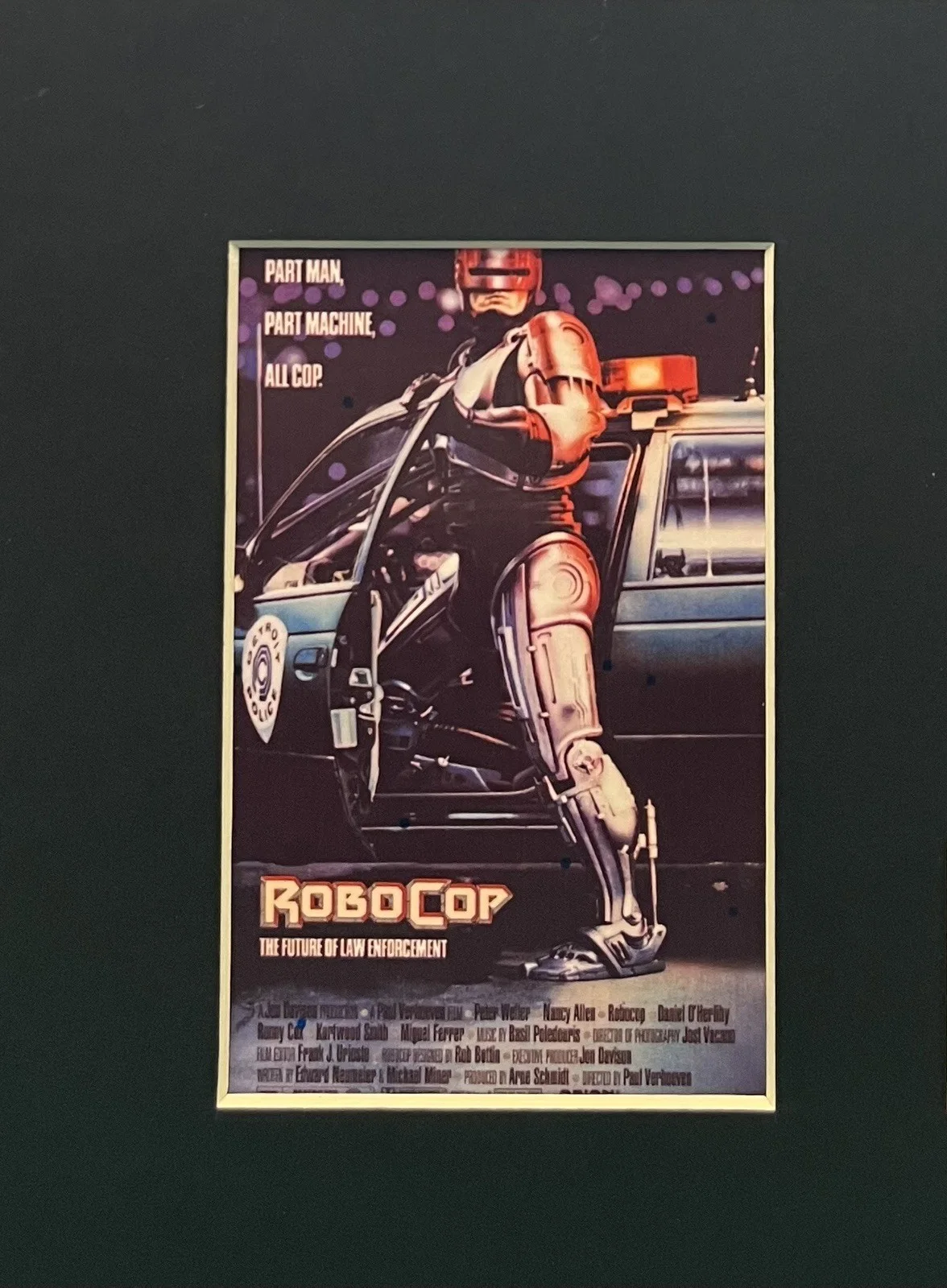 ROBOCOP. Peter Weller. 35mm Film Cell Mounted Display, image 2