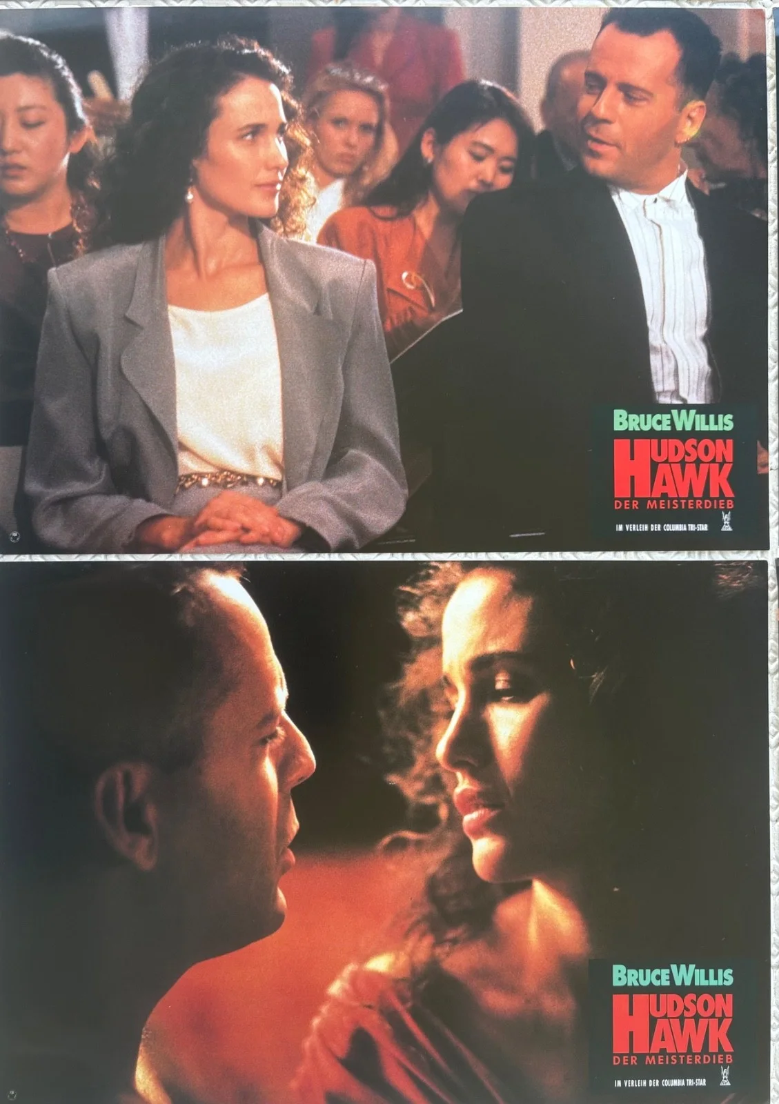 Hudson Hawk set of 8 Original 1991 German Lobby Cards Bruce Willis, image 4
