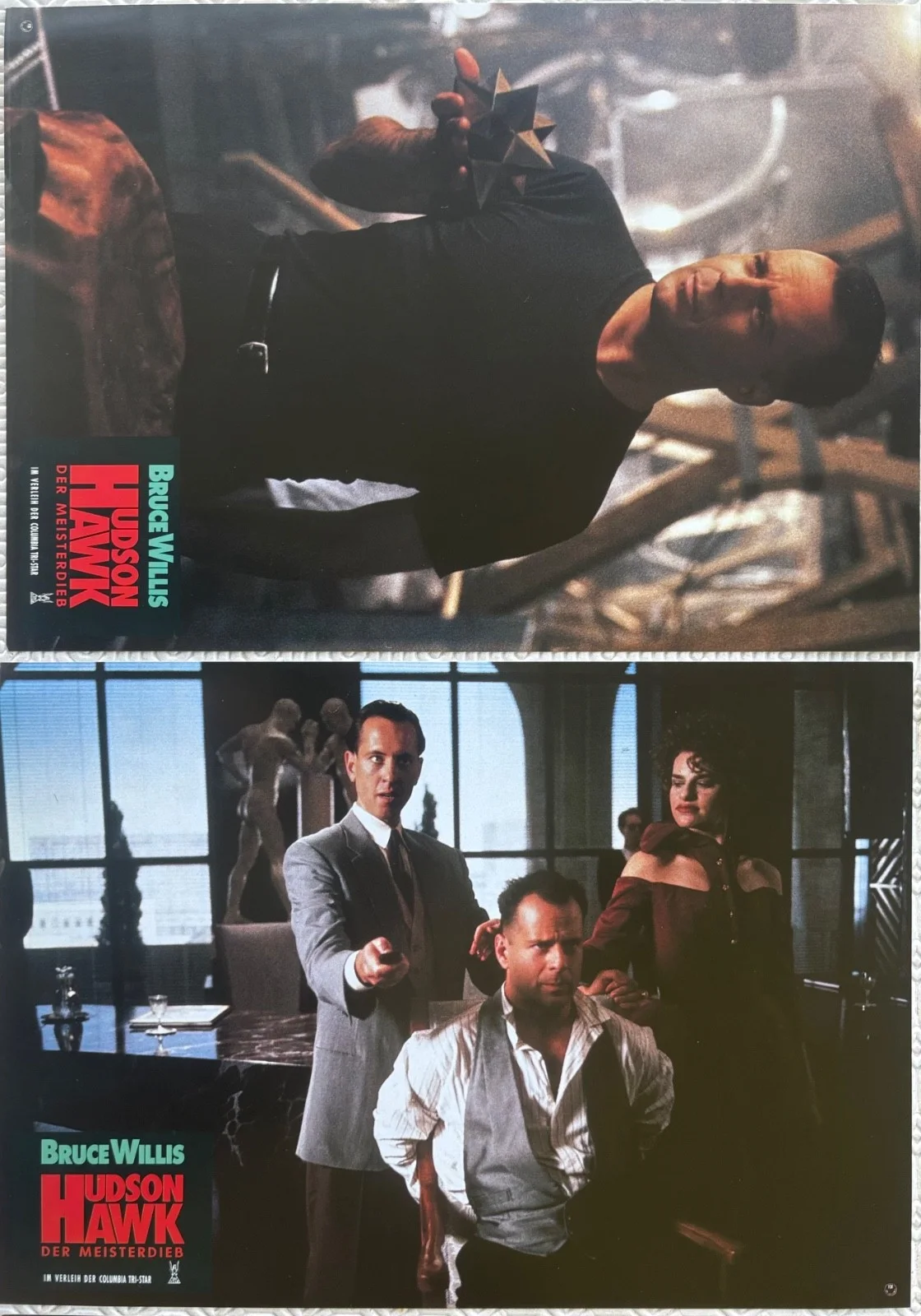 Hudson Hawk set of 8 Original 1991 German Lobby Cards Bruce Willis, image 5