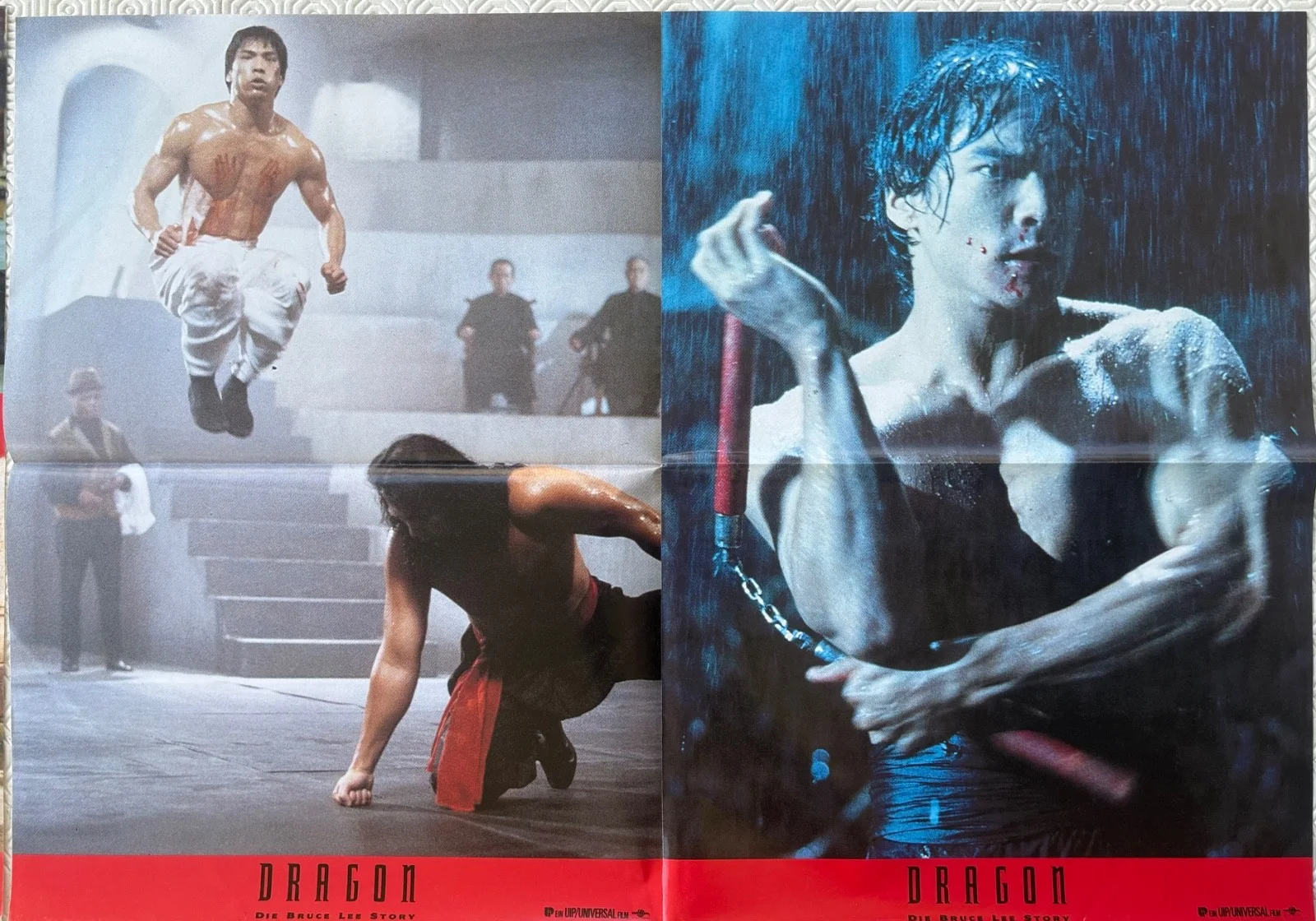 Dragon The Bruce Lee Story set of 12 Original uncut German Lobby Cards, изображение 2