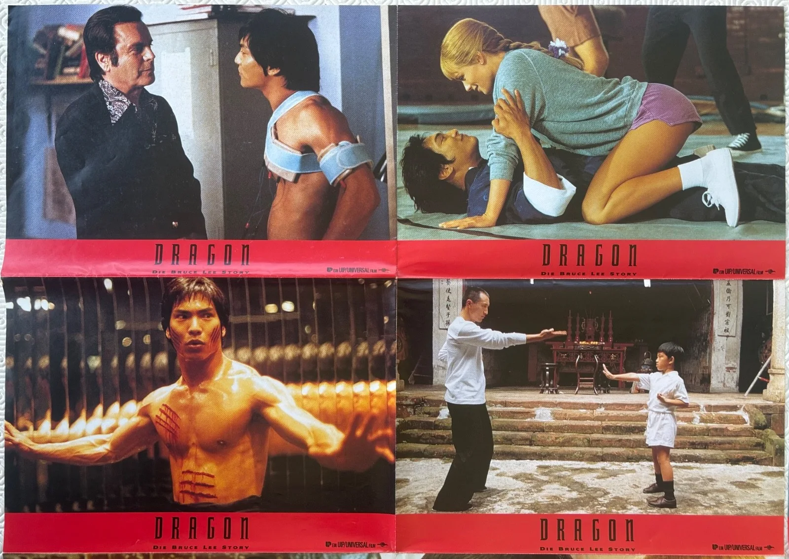 Dragon The Bruce Lee Story set of 12 Original uncut German Lobby Cards, изображение 3