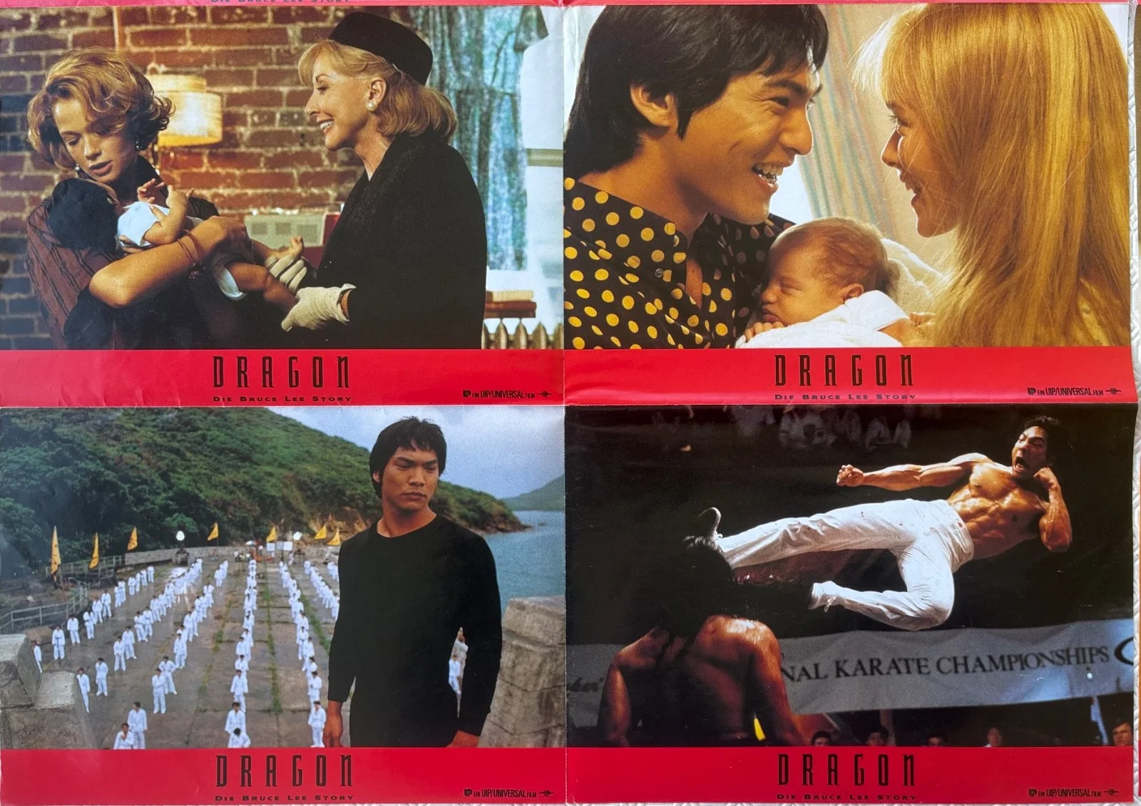 Dragon The Bruce Lee Story set of 12 Original uncut German Lobby Cards, изображение 5