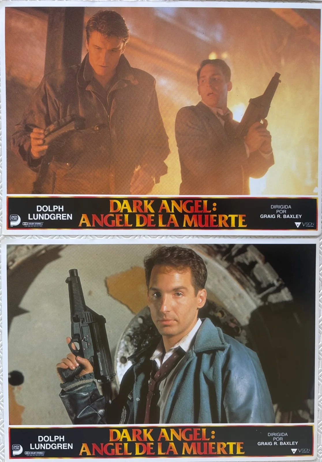 Dark Angel set of 12 Original 1990 Spanish Lobby Cards Dolph Lundgren, изображение 2