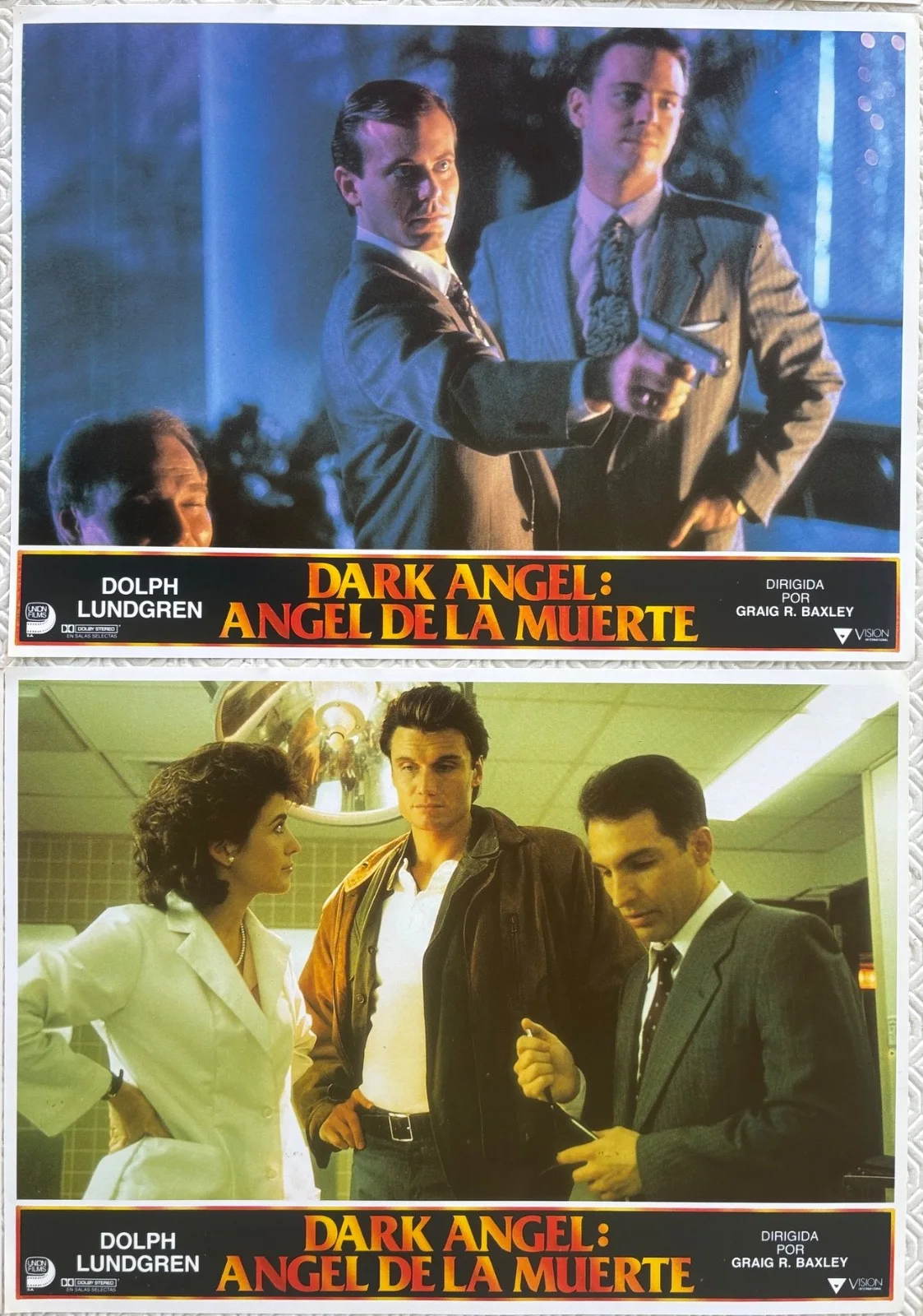 Dark Angel set of 12 Original 1990 Spanish Lobby Cards Dolph Lundgren, изображение 4