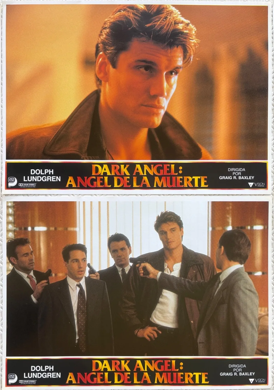 Dark Angel set of 12 Original 1990 Spanish Lobby Cards Dolph Lundgren, изображение 5