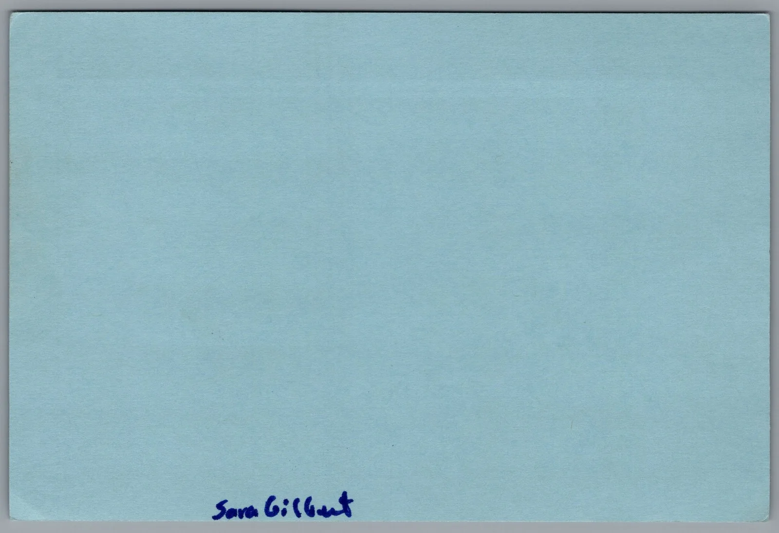 Sara Gilbert — Sara Gilbert Signed 4x6 Index Card Roseanne Autographed, image 2