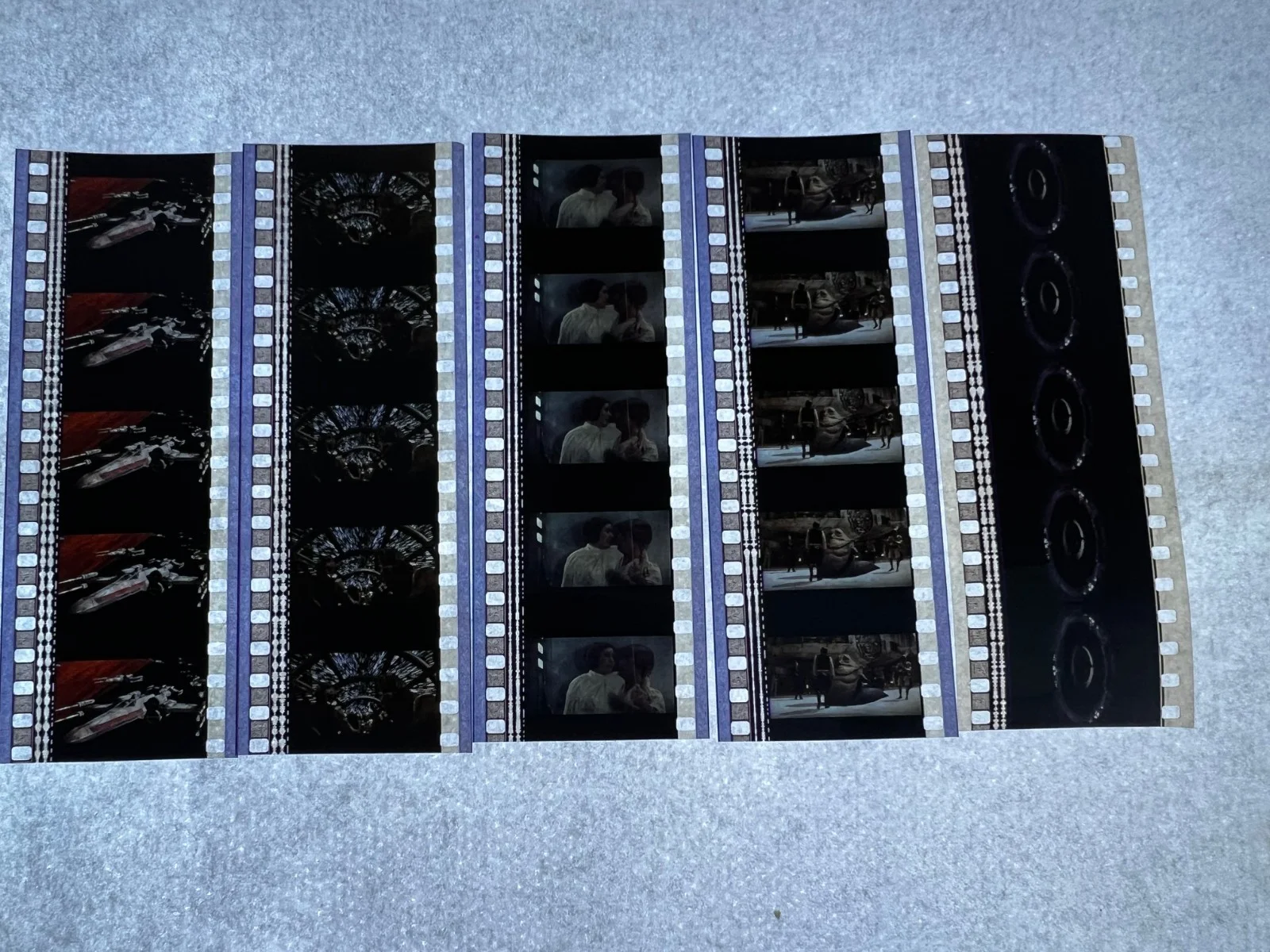 Star Wars A New Hope 35mm Film Cells Strips - 5 Strips of 5 Cells FREE P&P, изображение 3