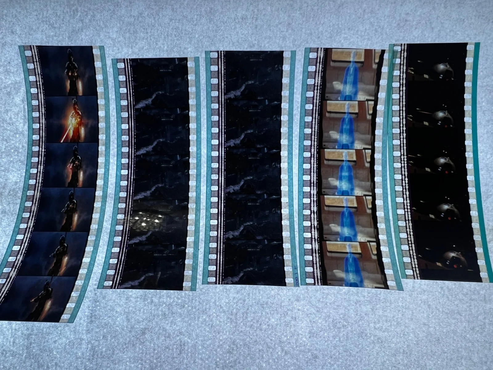 Star Wars Revenge Sith 35mm Film Cells Strips - 5 Strips of 5 Cells FREE P&P, изображение 2