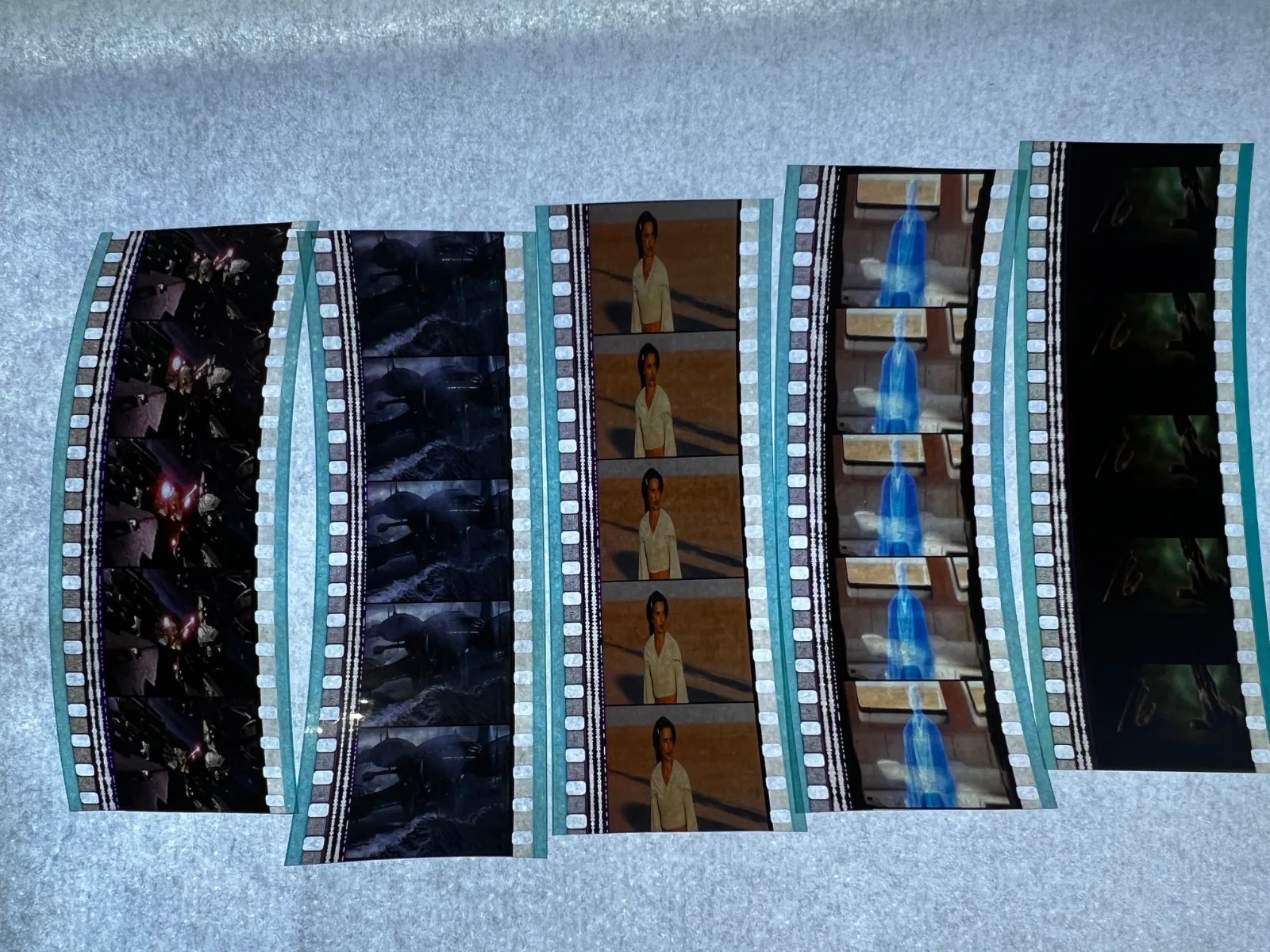Star Wars Revenge Sith 35mm Film Cells Strips - 5 Strips of 5 Cells FREE P&P, изображение 3