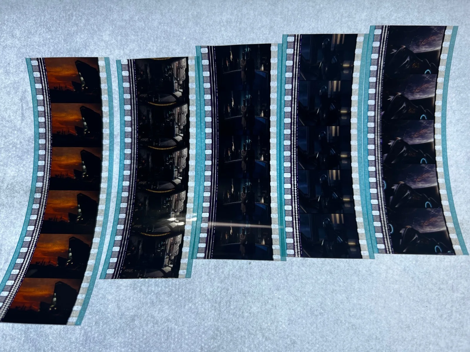 Star Wars Attack Clones 35mm Film Cells Strips - 5 Strips of 5 Cells FREE P&P, изображение 2