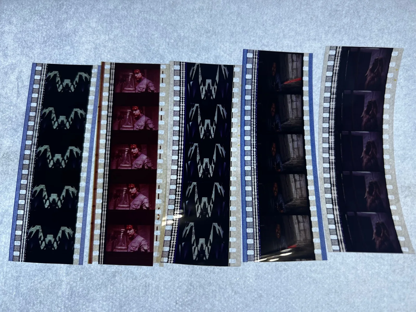 Star Wars Empire Strikes 35mm Film Cells Strips - 5 Strips of 5 Cells FREE P&P, изображение 2